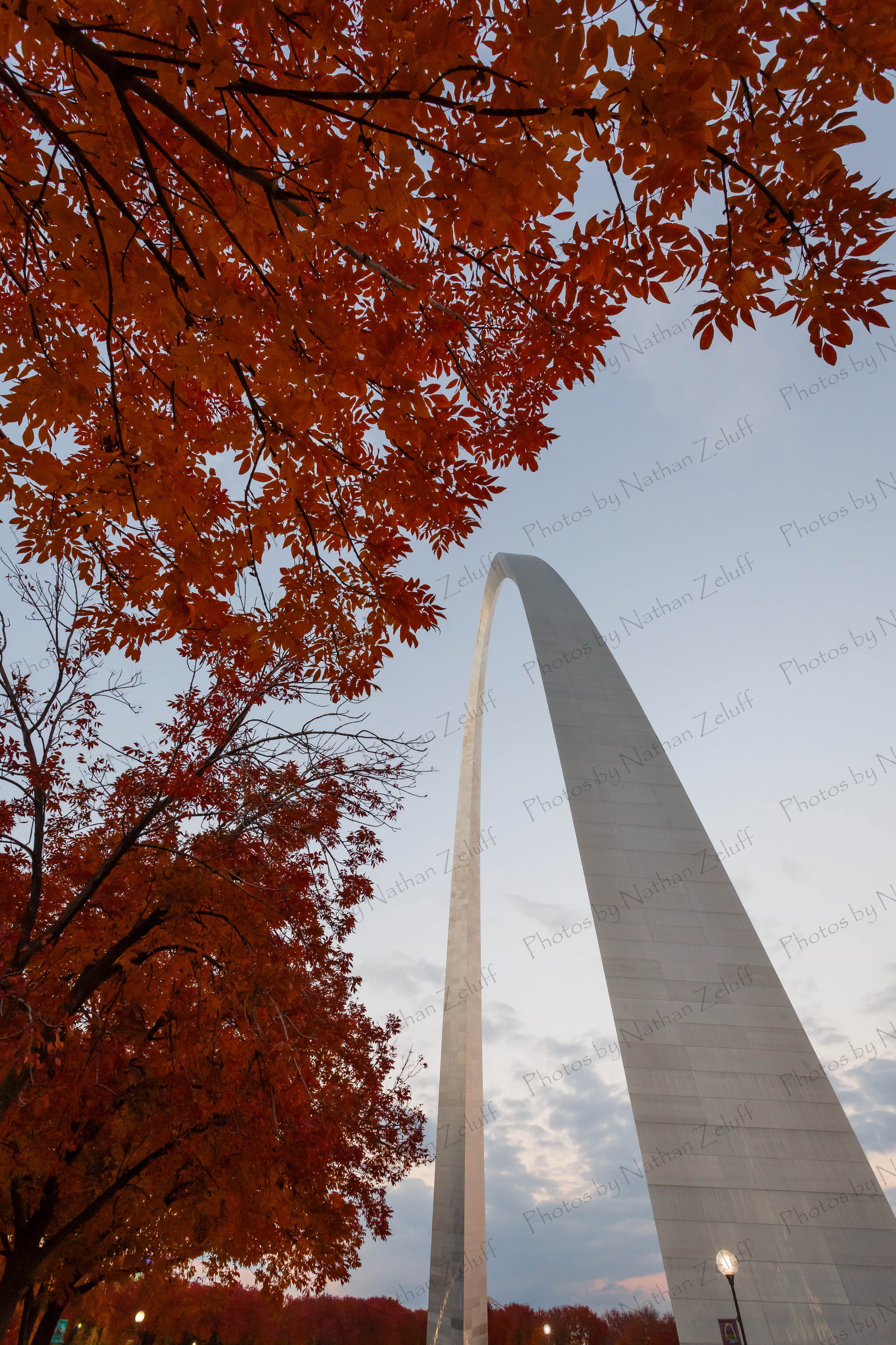 Fall Foliage at Gateway Arch (St. Louis, Missouri)