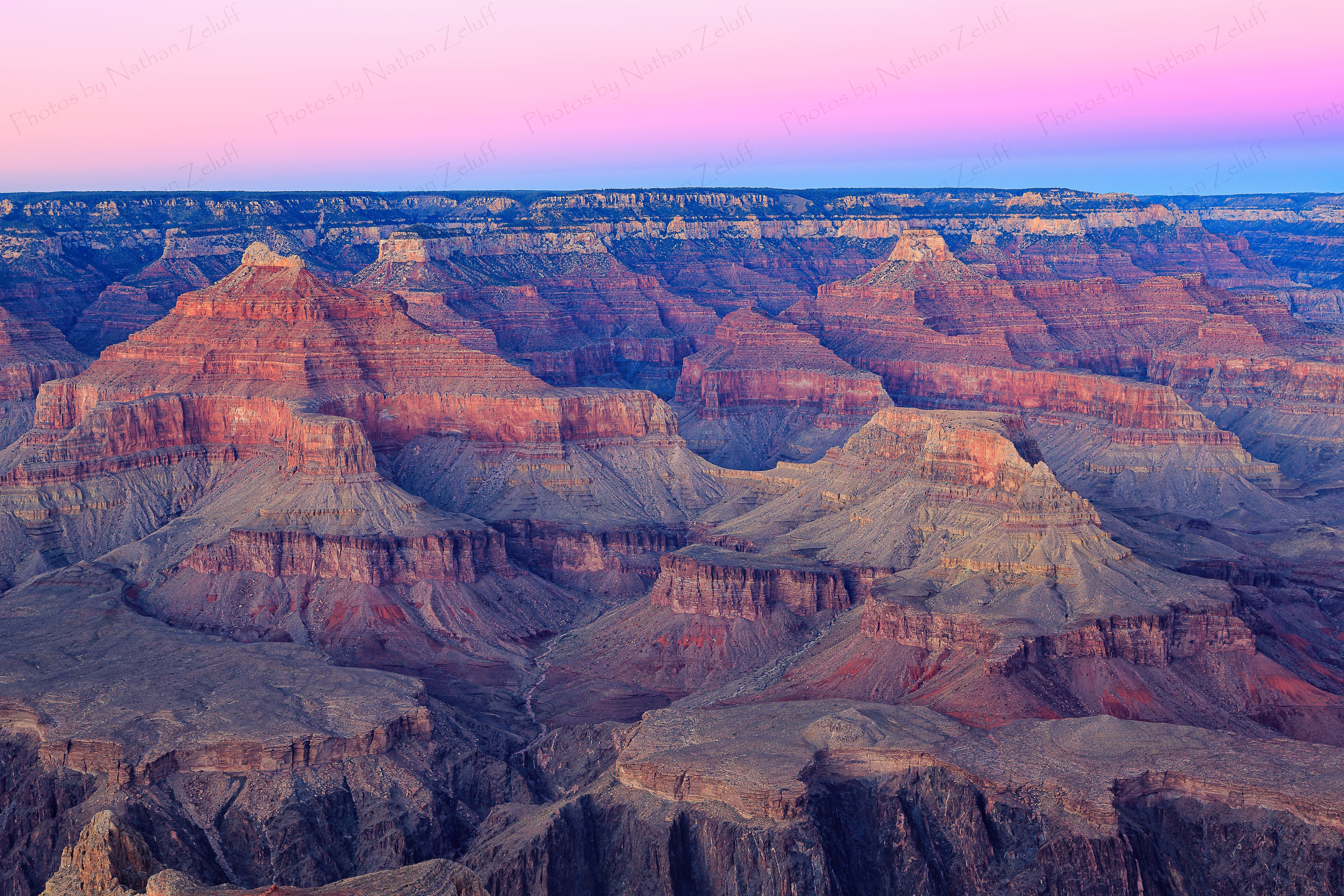 Twilight over Grand Canyon (Arizona, USA)