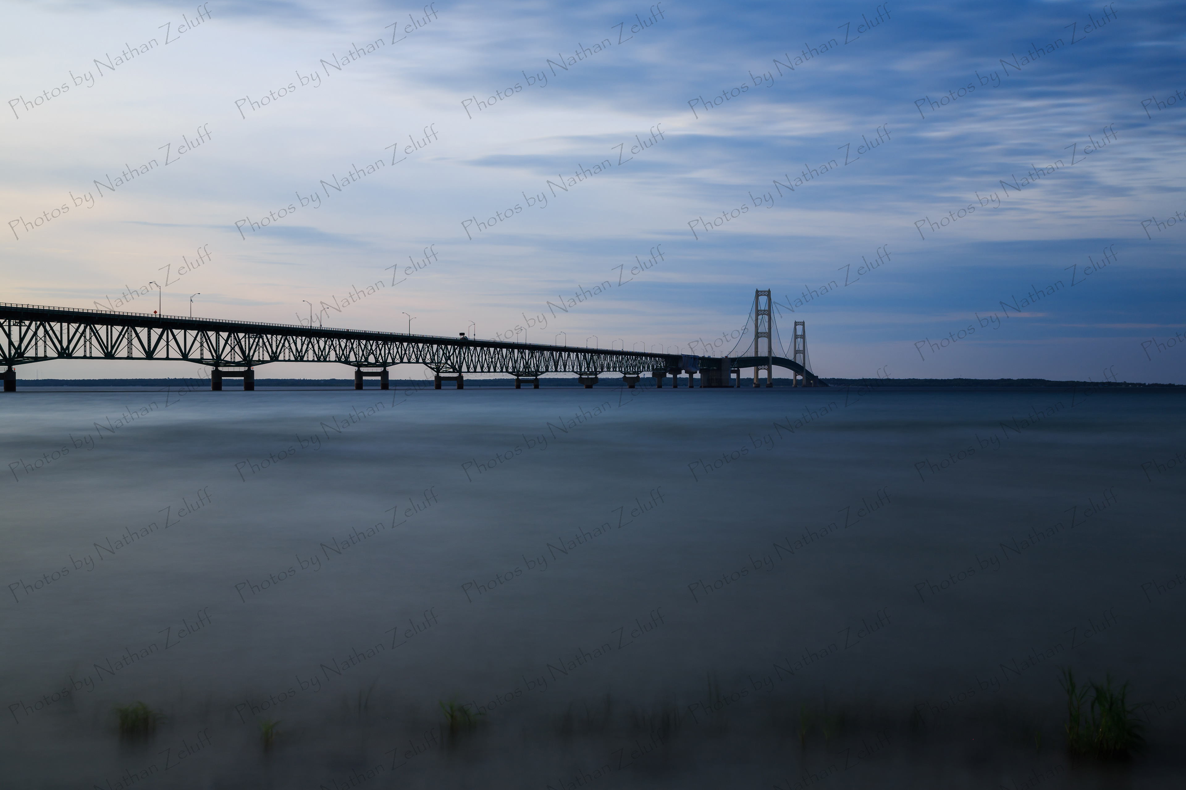 Mighty Mac at Dusk (Mackinaw City, Michigan)