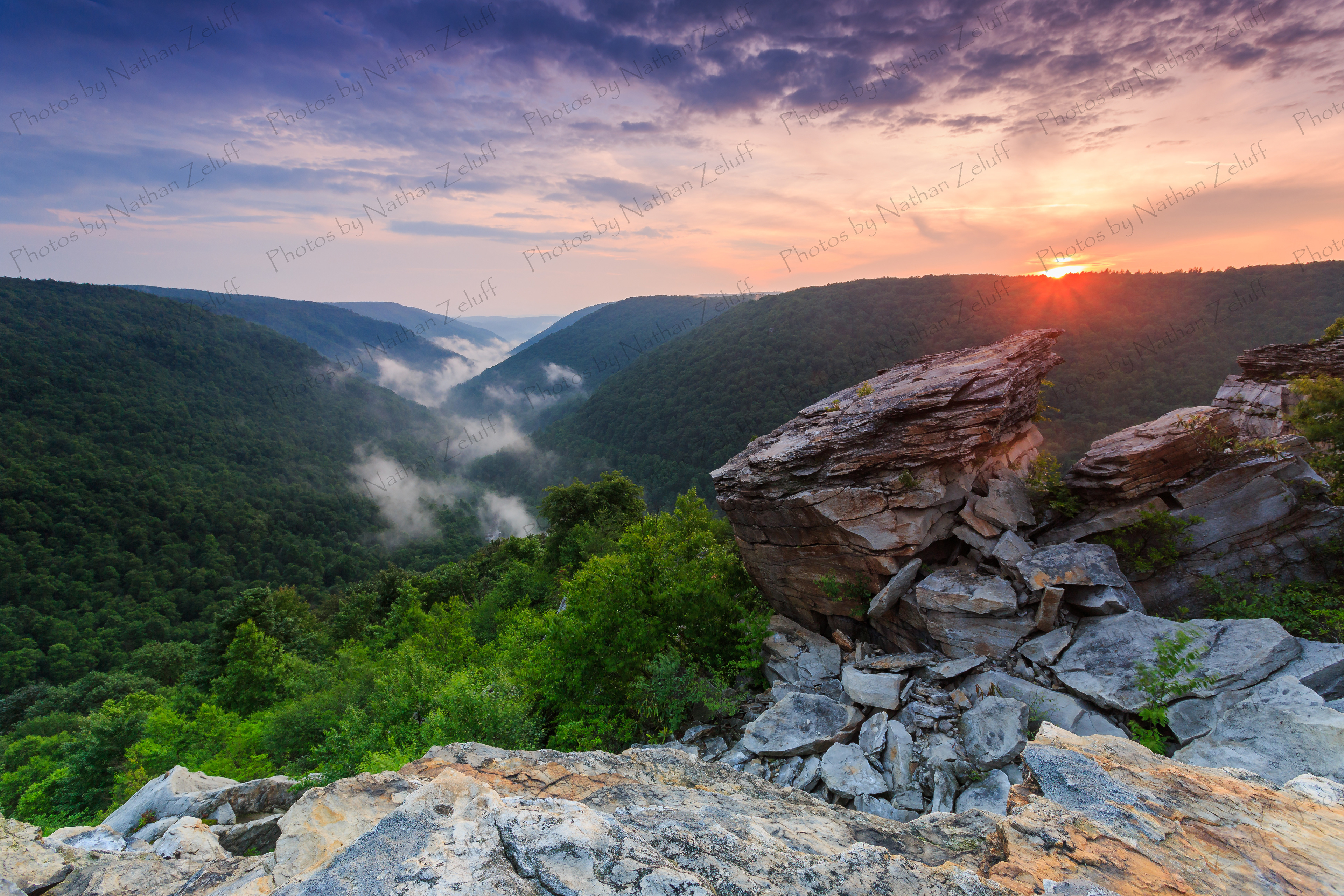 Sunset at Lindy Point (Blackwater Falls SP, West Virginia)