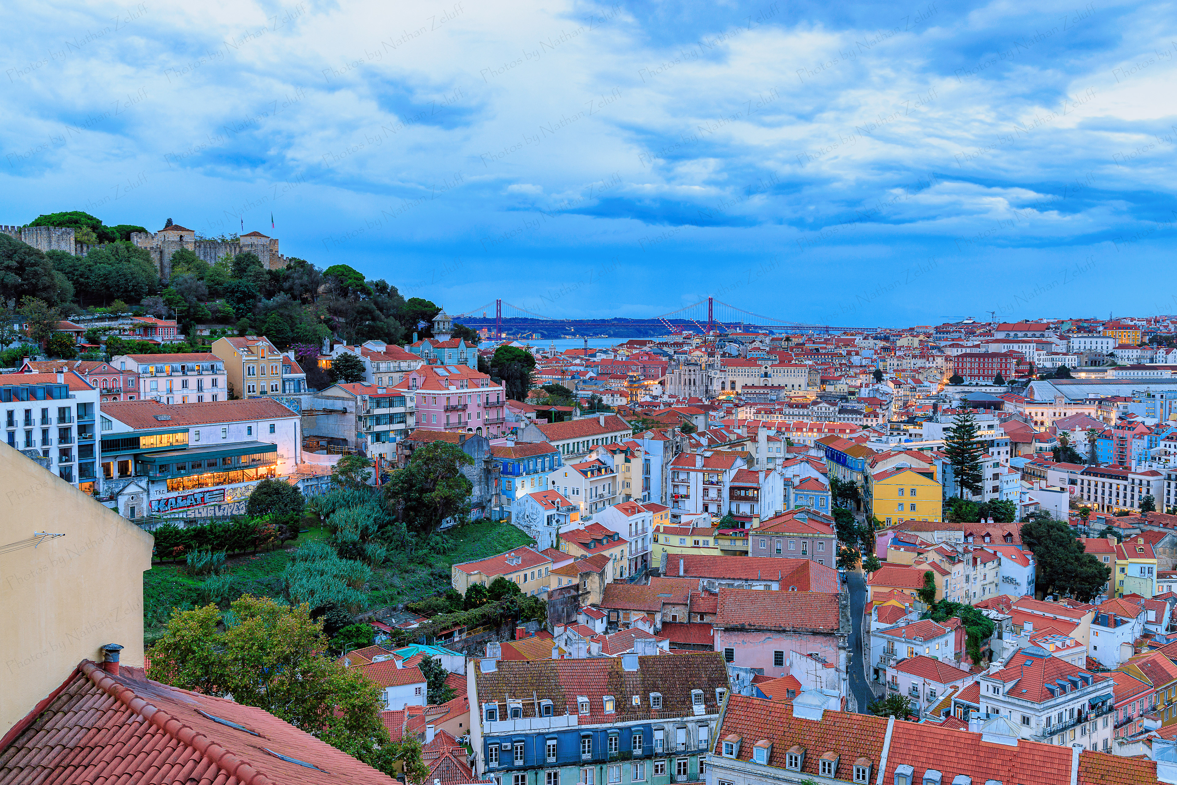 Evening on a Hill (Lisbon, Portugal)