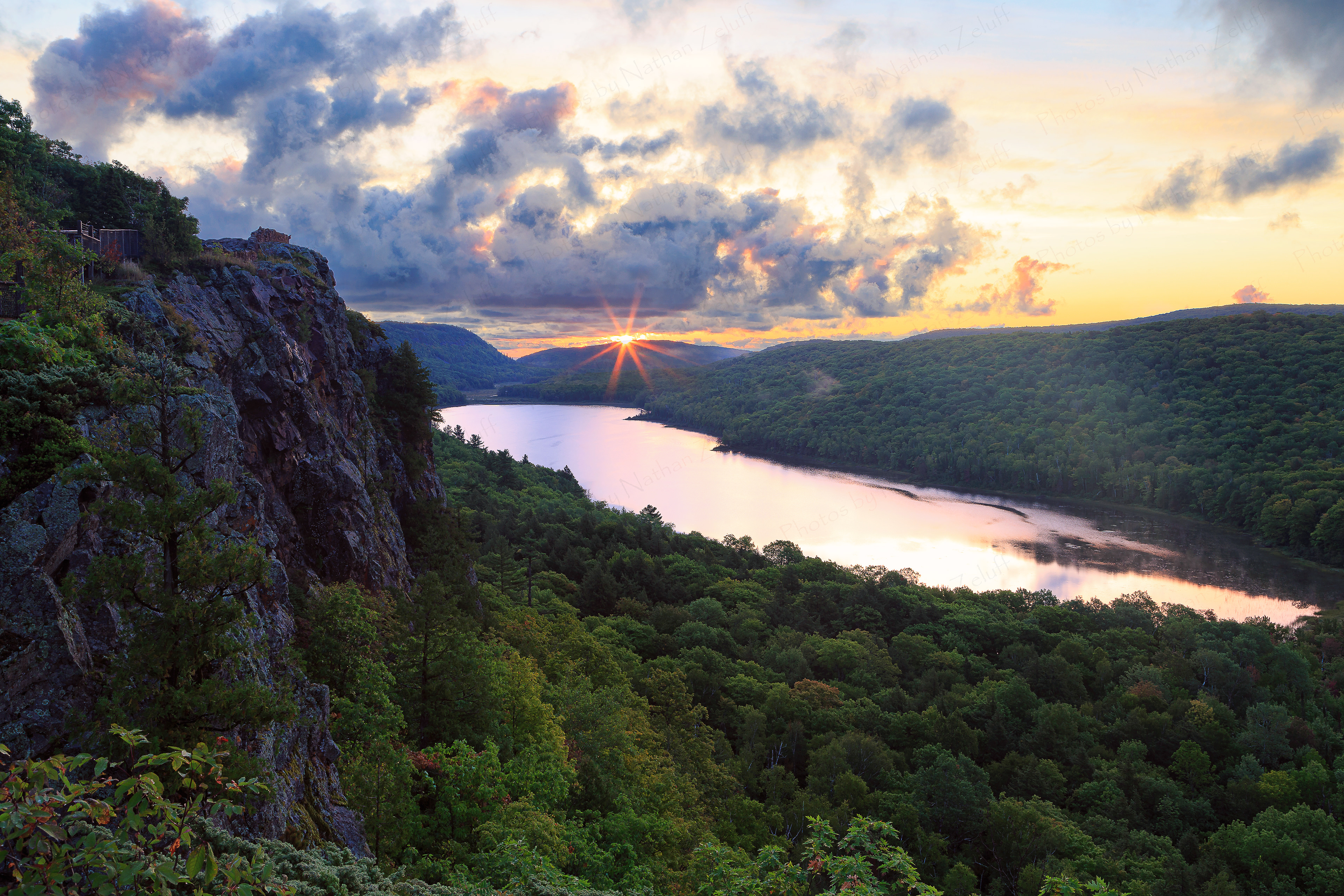 Sunrise at Porcupine Mountains (Porcupine Mountains SP, Michigan)
