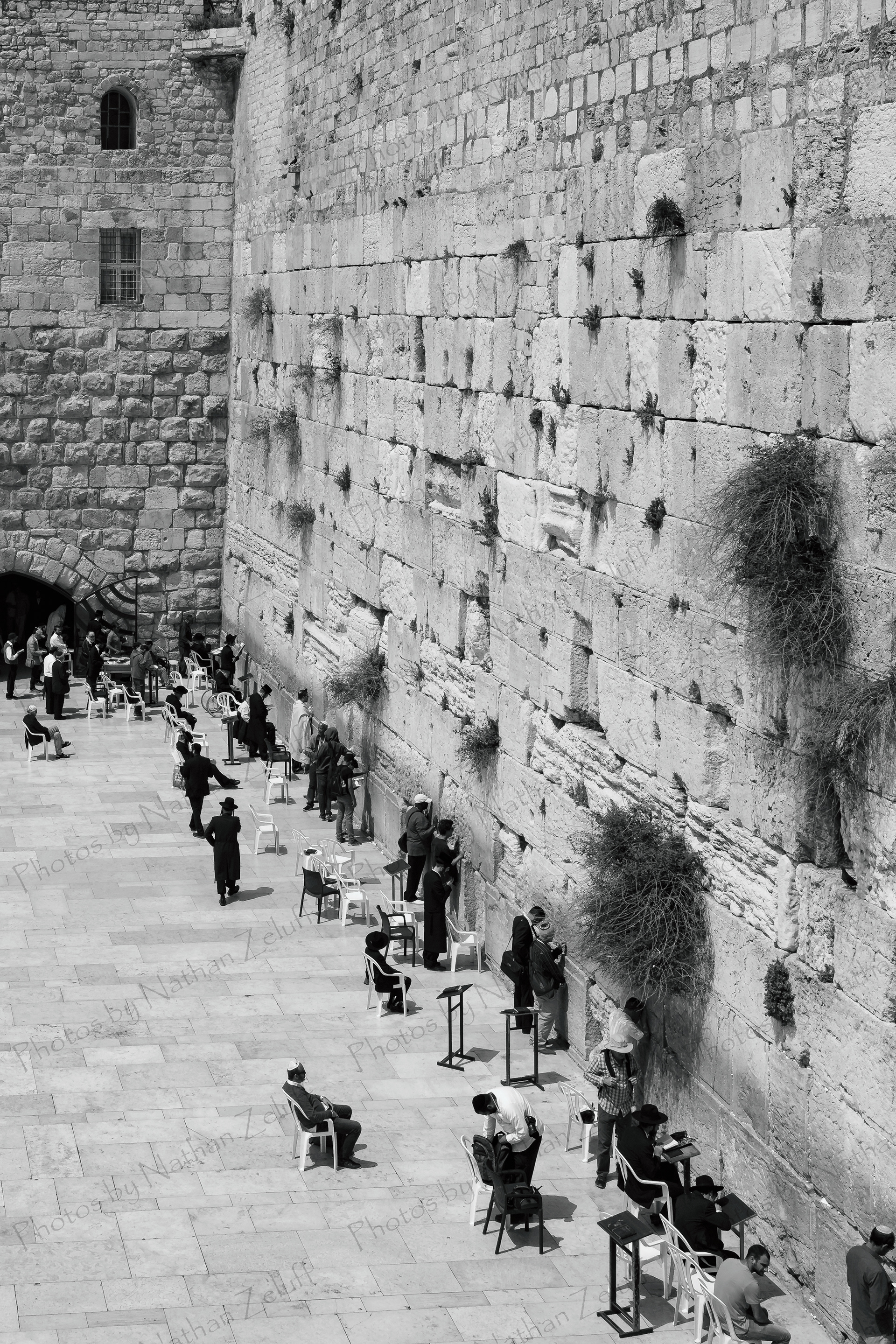 Praying at the Wailing Wall (Jerusalem)