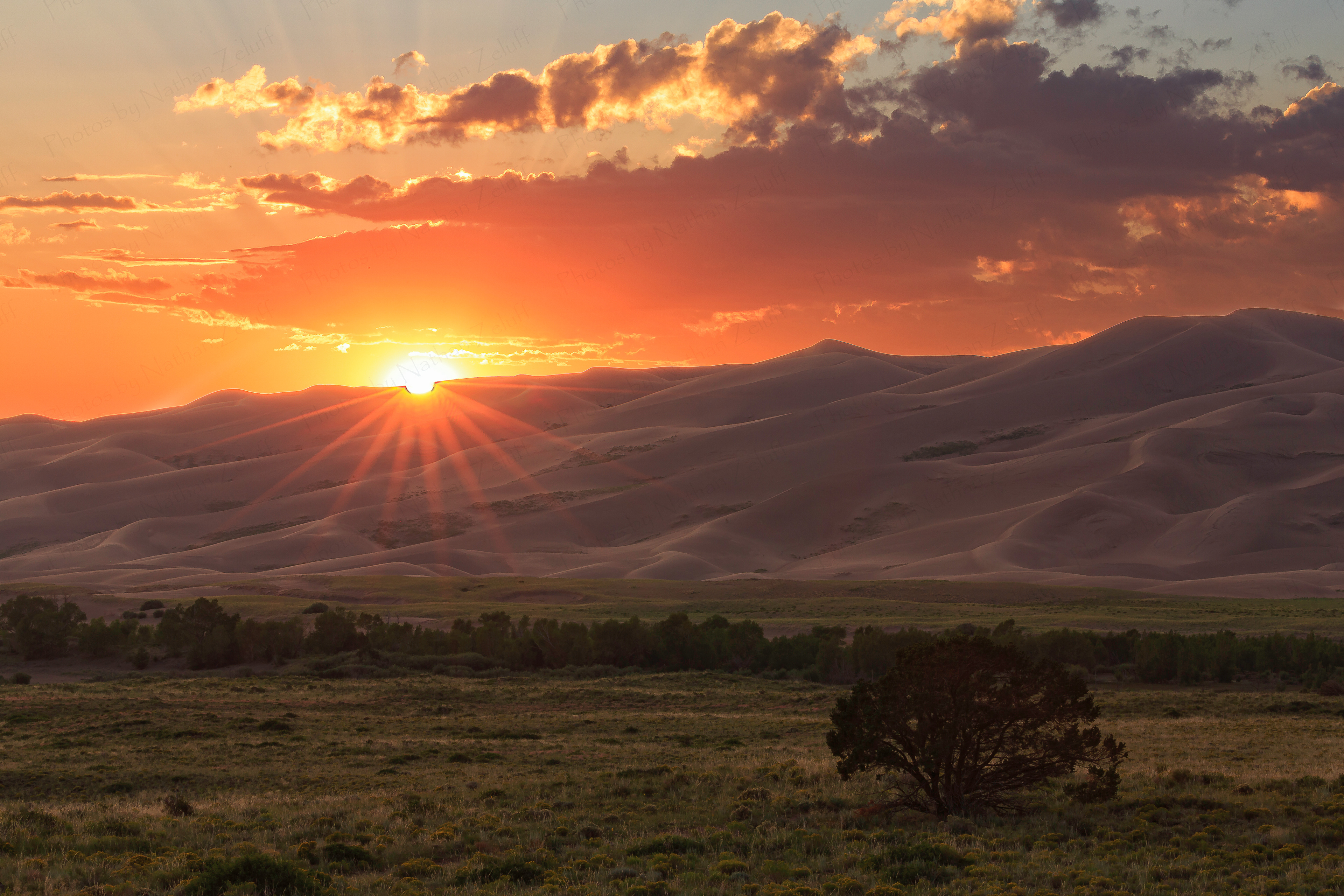 Sunset at the Sand Dunes (Great Sand Dunes NP, Colorado)