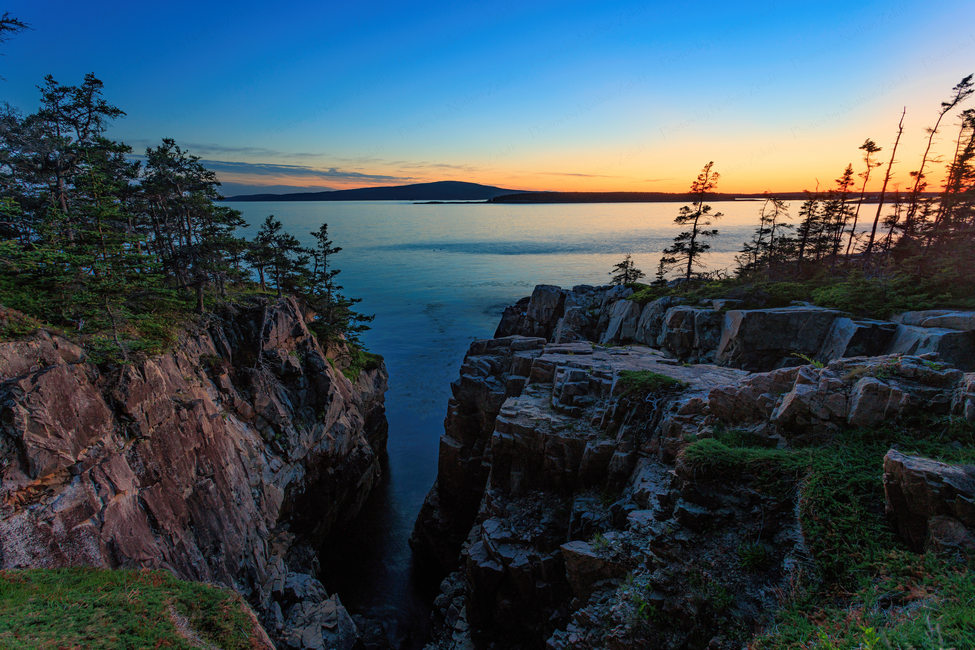 Dusk over Mt. Desert Island (Maine, USA)