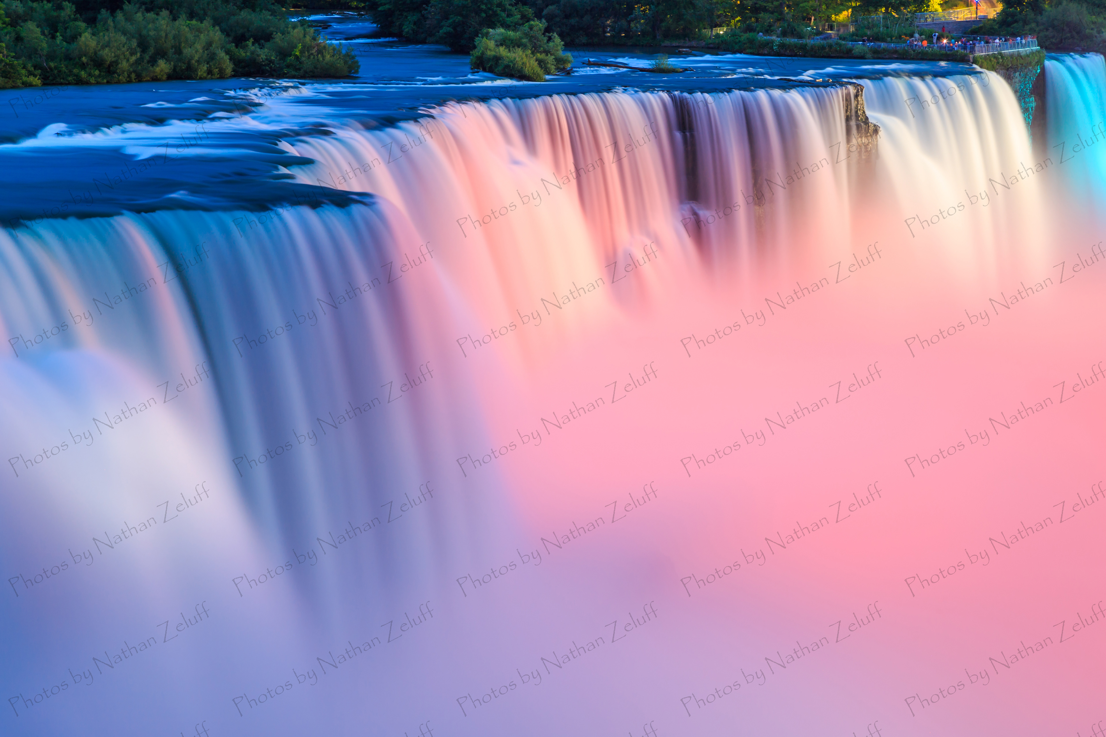 Lighting the American Falls (Niagara Falls, New York)