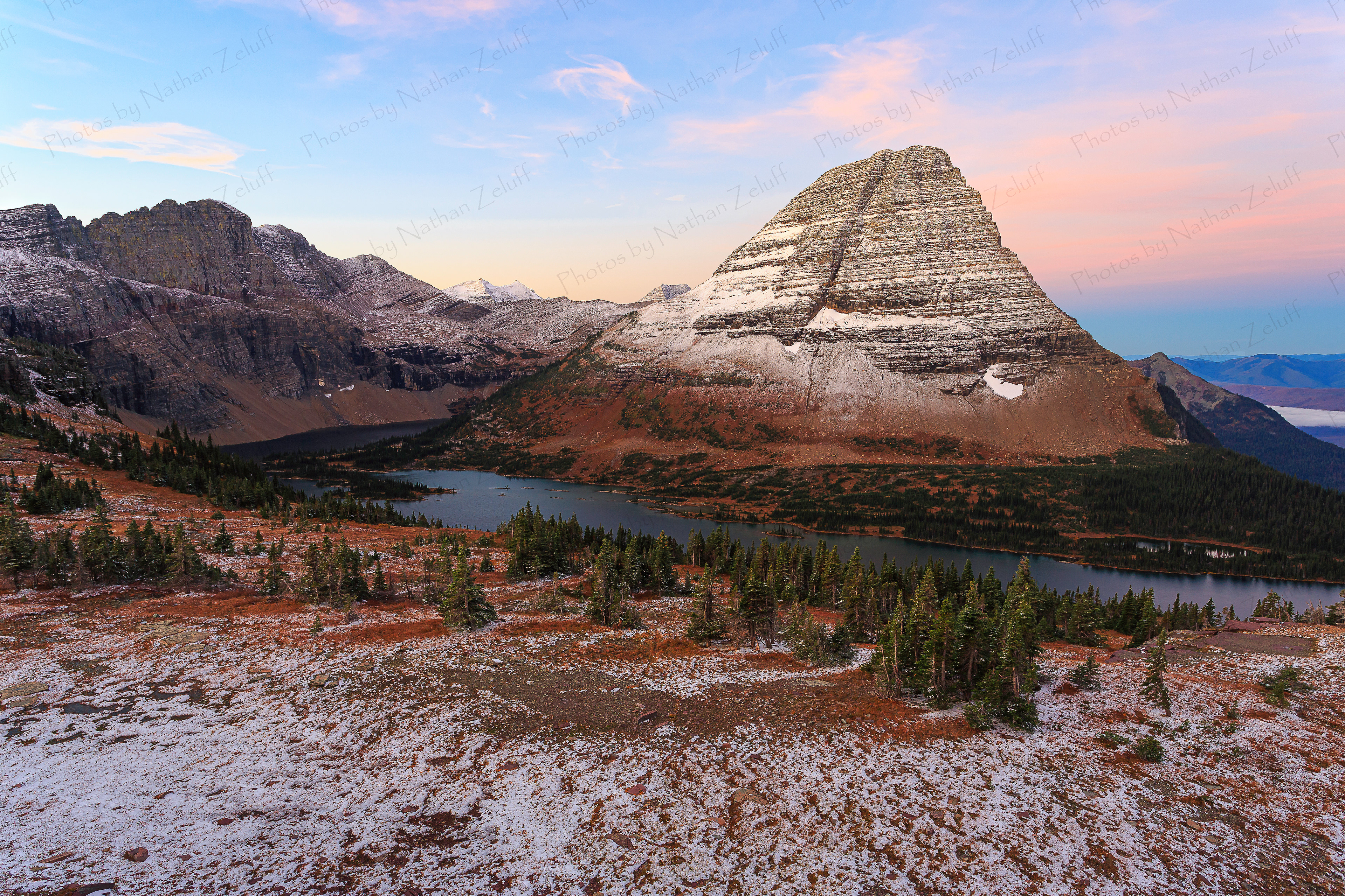 Snowy Morning at Hidden Lake (Glacier NP, Montana)