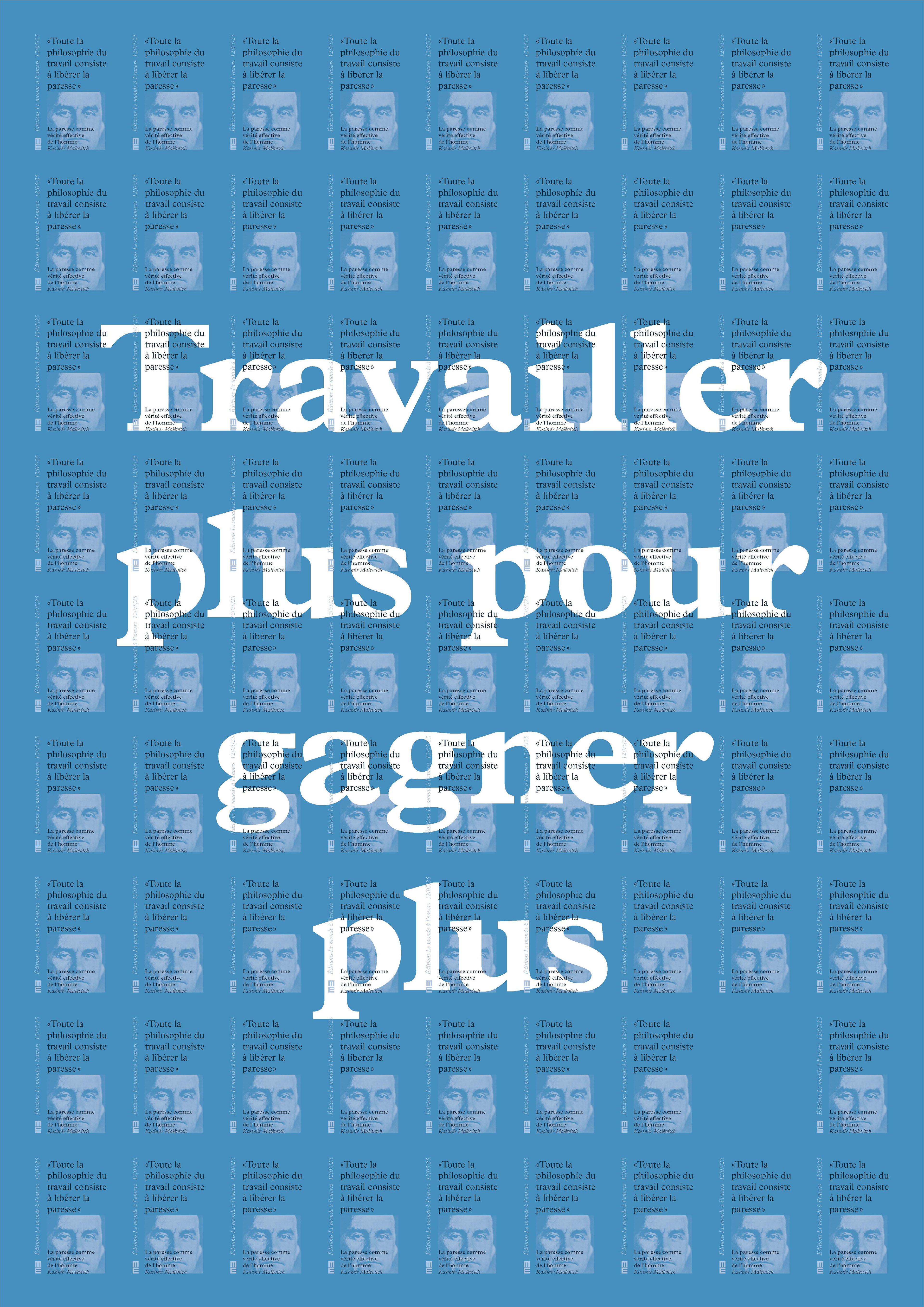 Affiche pour "La paresse comme vérité effective de l'homme", première couche