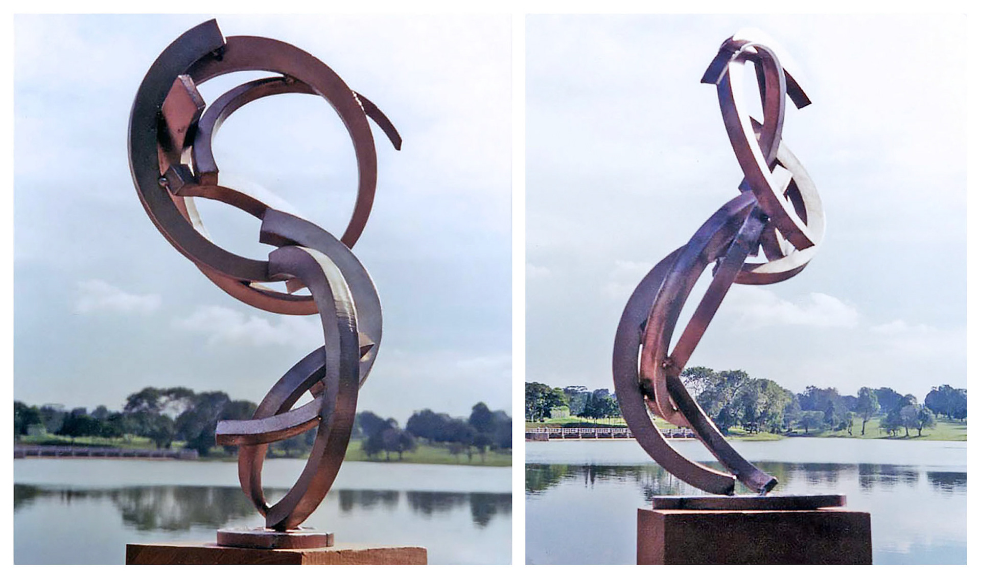 Sportsman Throwing Discus . Stainless Steel . 1999