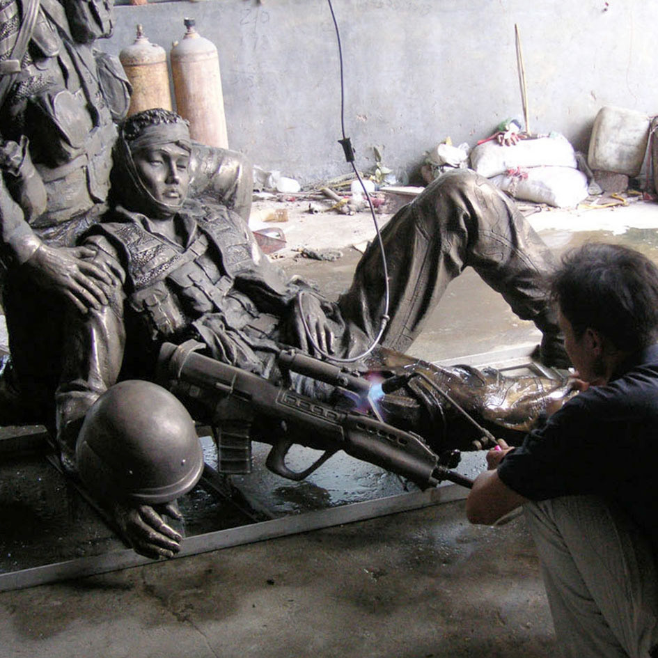 Heating patina coat.