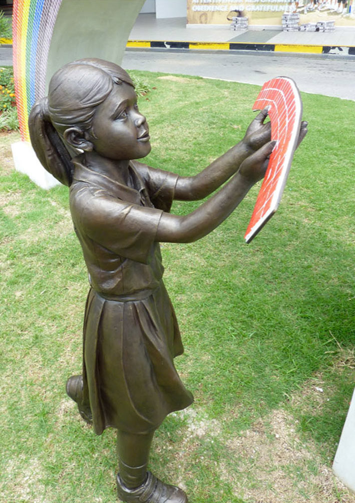 Build a Rainbow . Cast Bronze & Mosaic Tiles . 2010