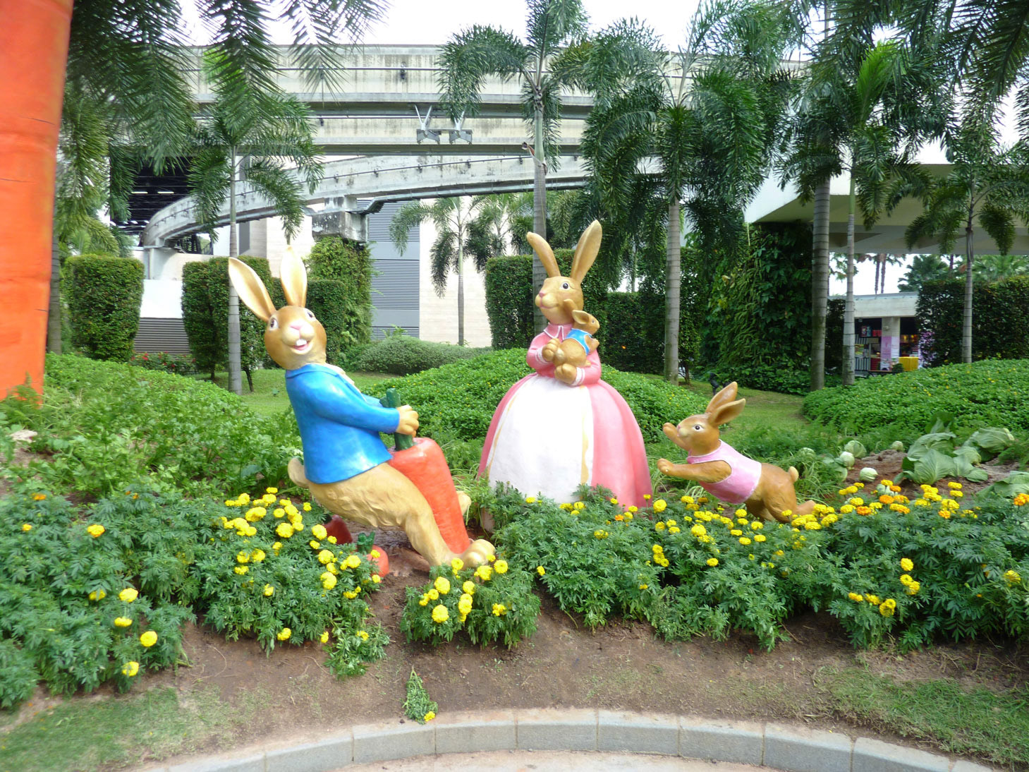 Rabbit Family . Cast Resin with Paint . 2011