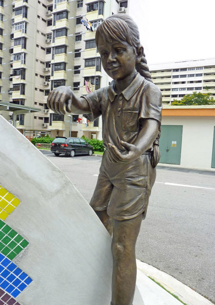 Build a Rainbow . Cast Bronze & Mosaic Tiles . 2010