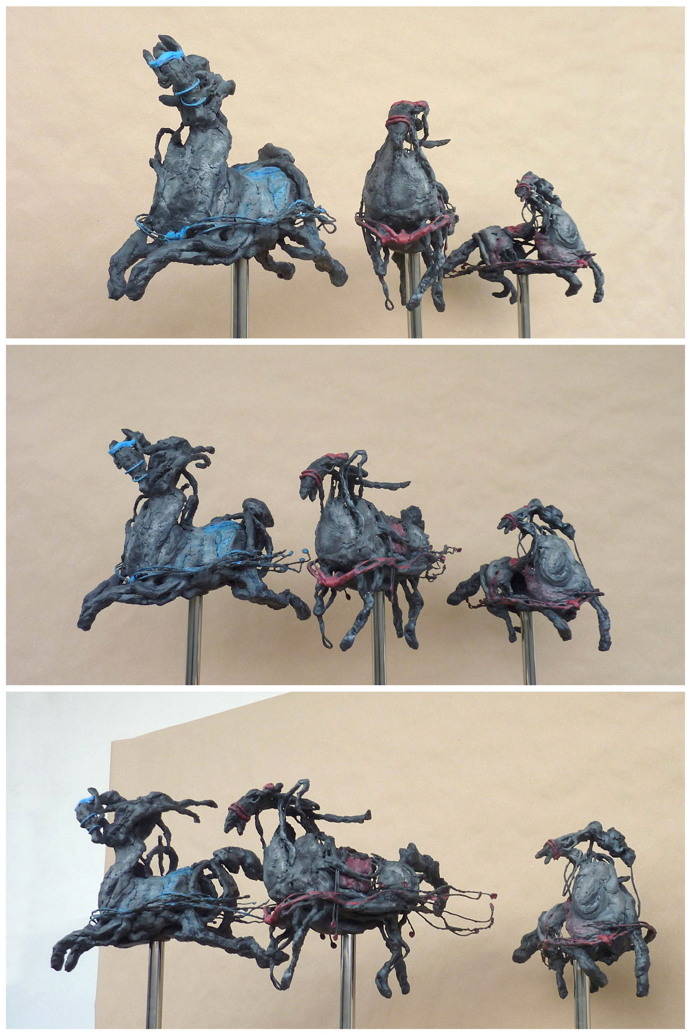 《水墨马》 Horses - 3D Ink Wash Painting Sculpture Series