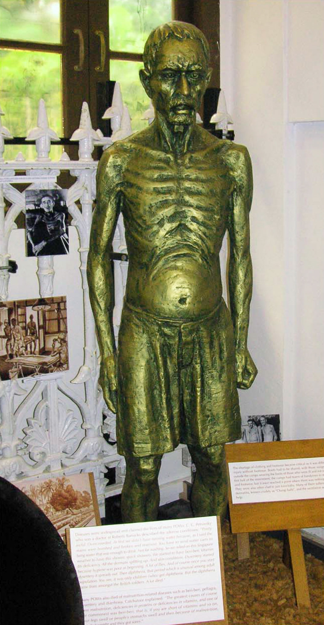 Prisoner of War . Cast Resin with Paint