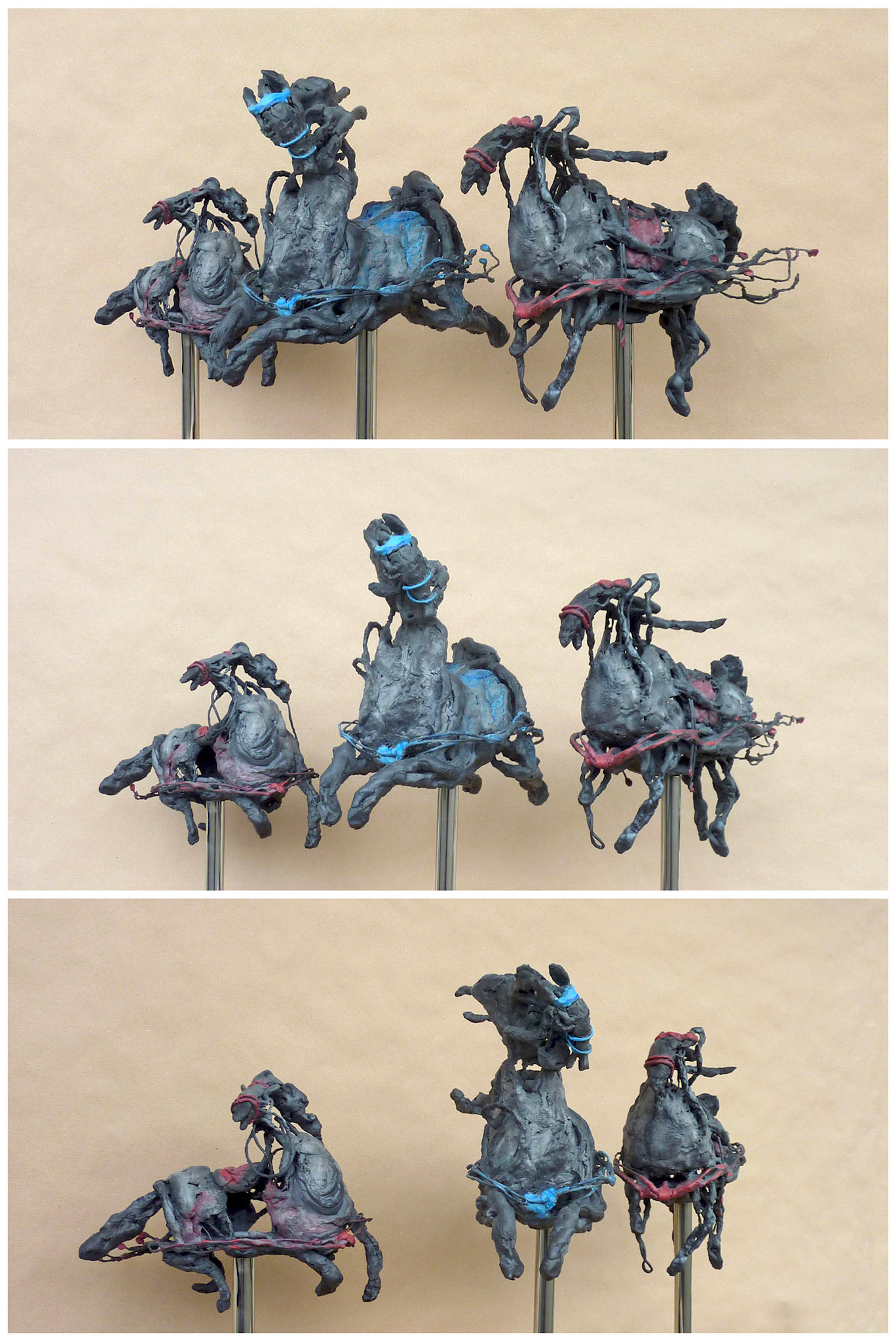 《水墨马》 Horses - 3D Ink Wash Painting Sculpture Series