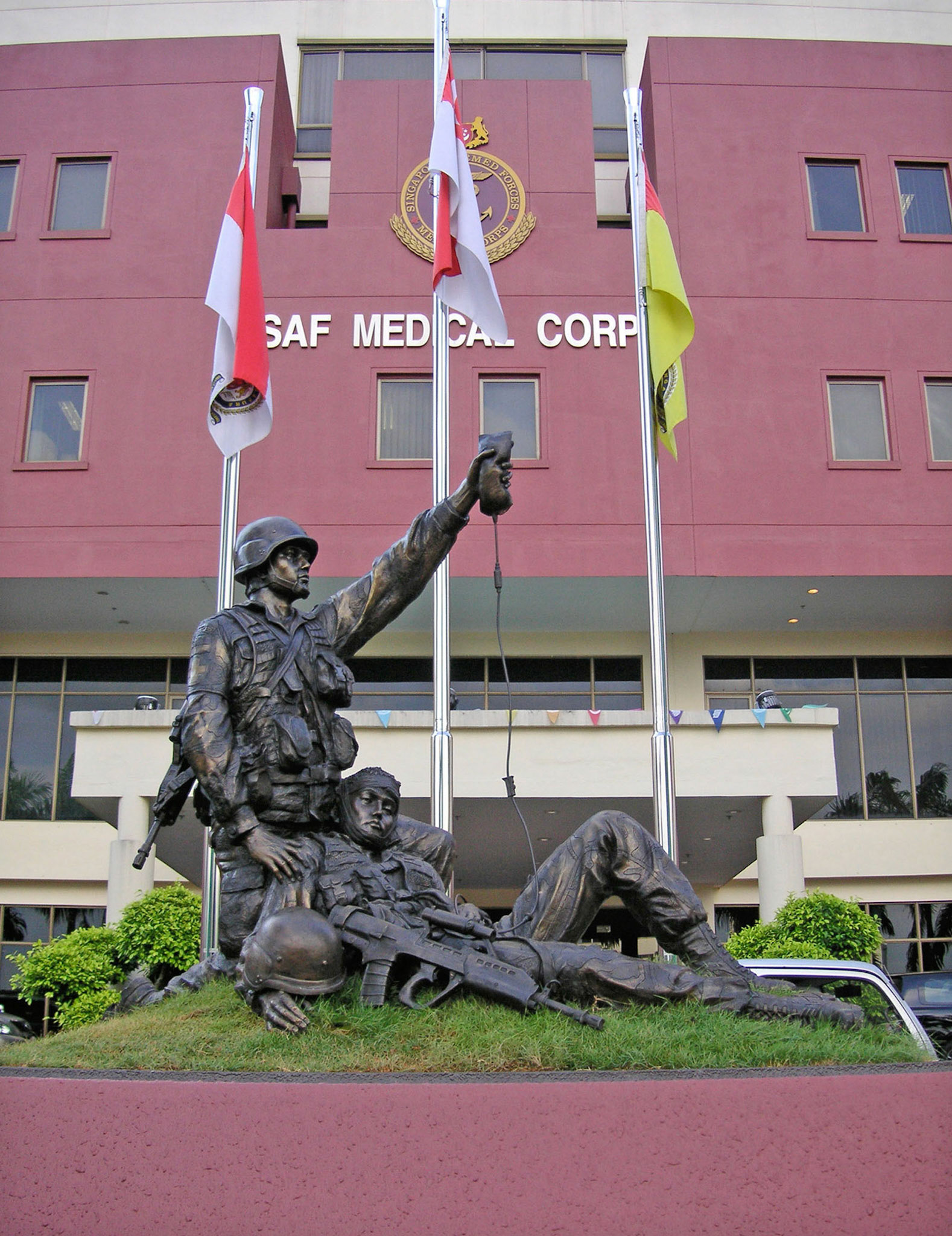 Combat Medic Soldier . Cast Bronze . 2008