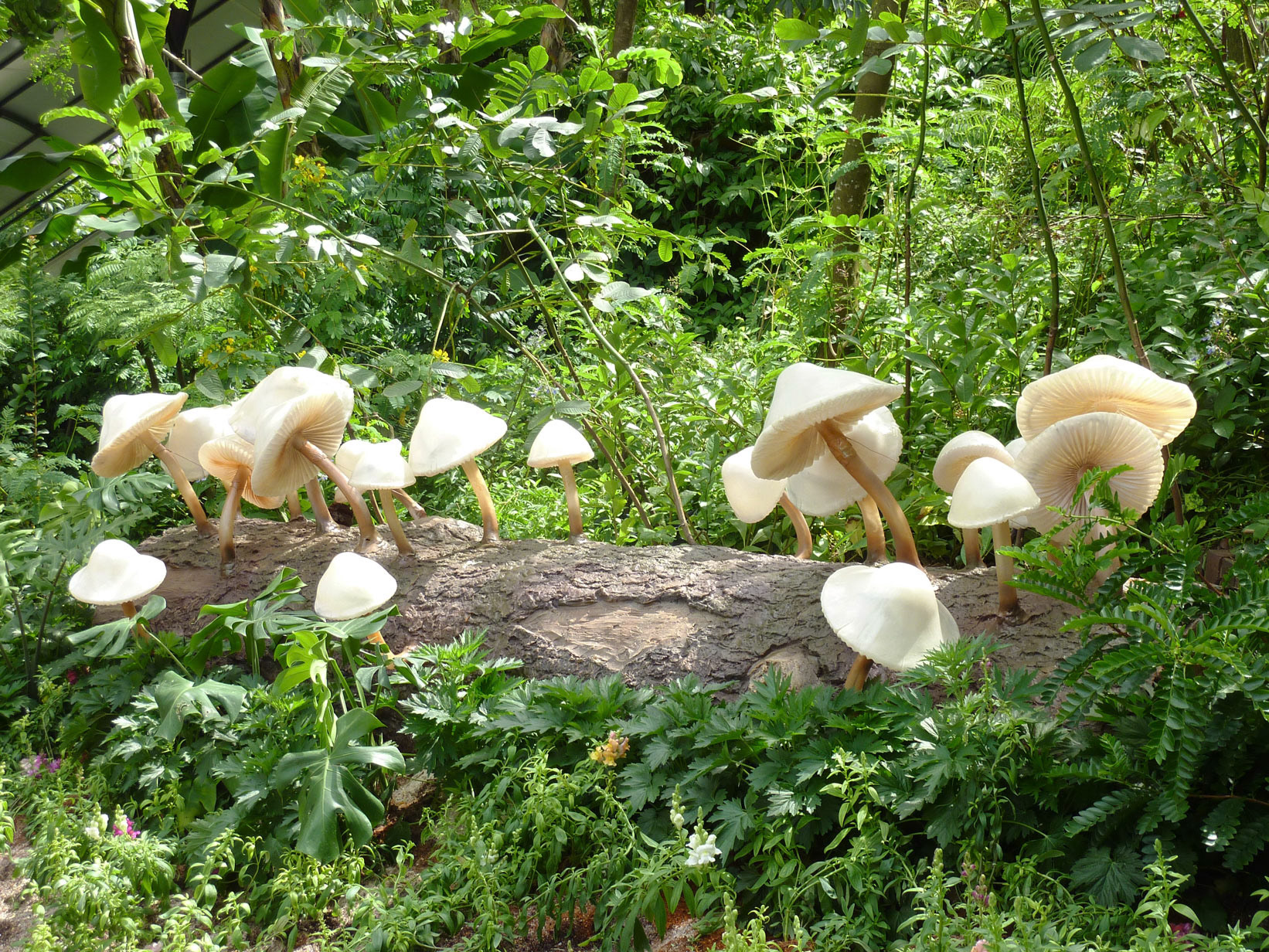 Strange Mushrooms . Cast Resin with Paint . 2011