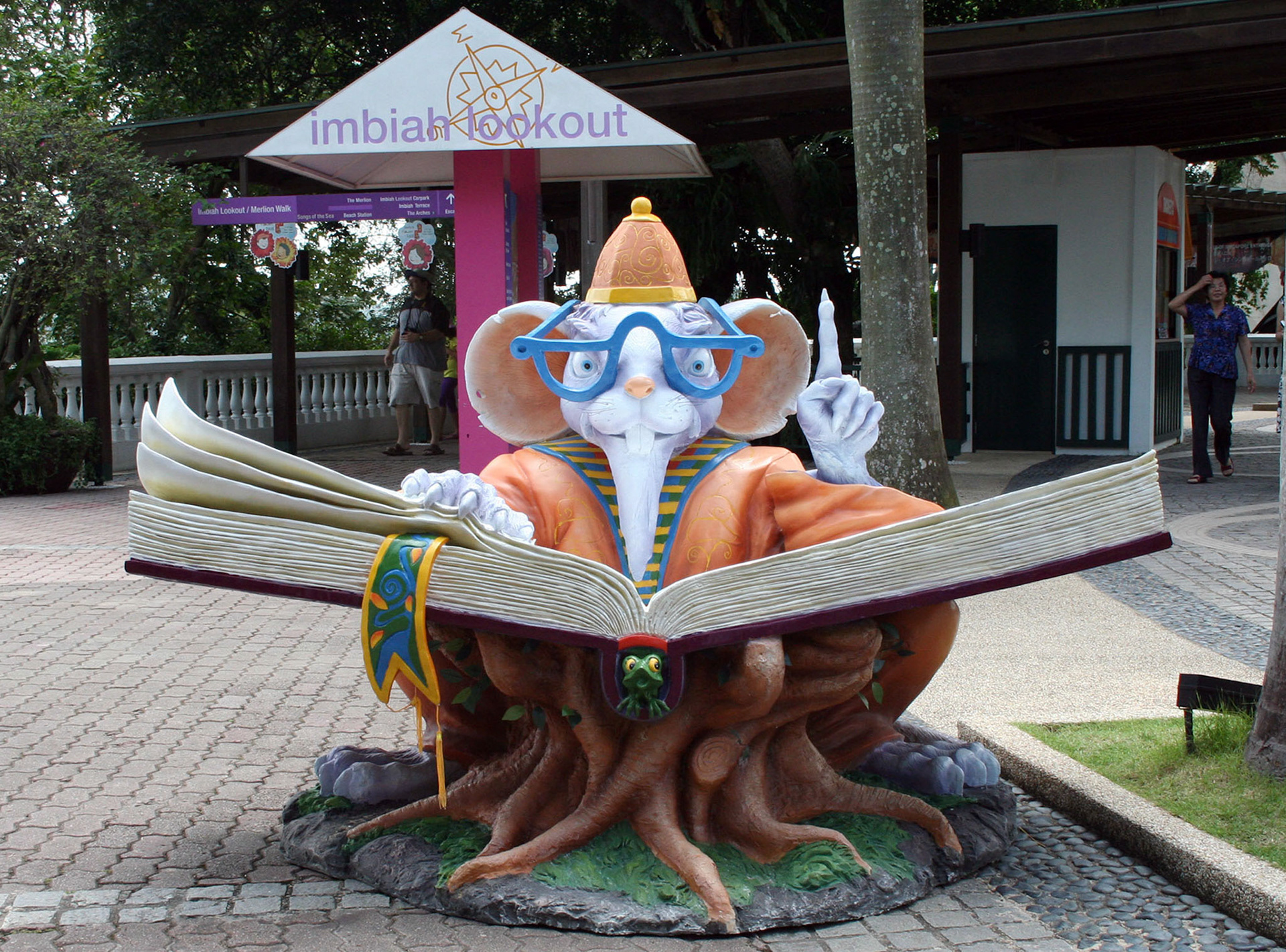 Wise Rat and the Book of Spring . Fiberglass . 2008
