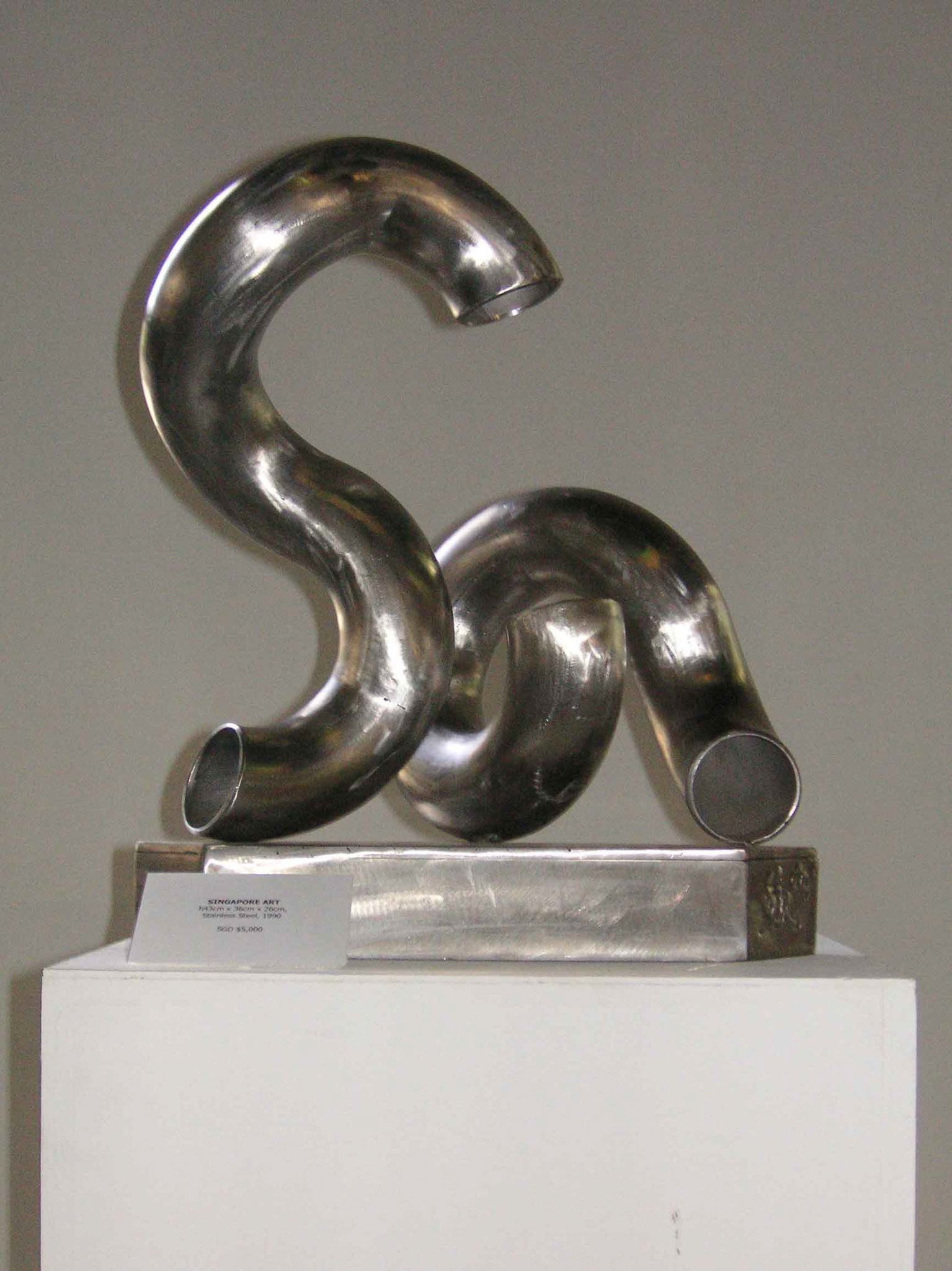 SA - Singapore Art . Stainless Steel . 1990