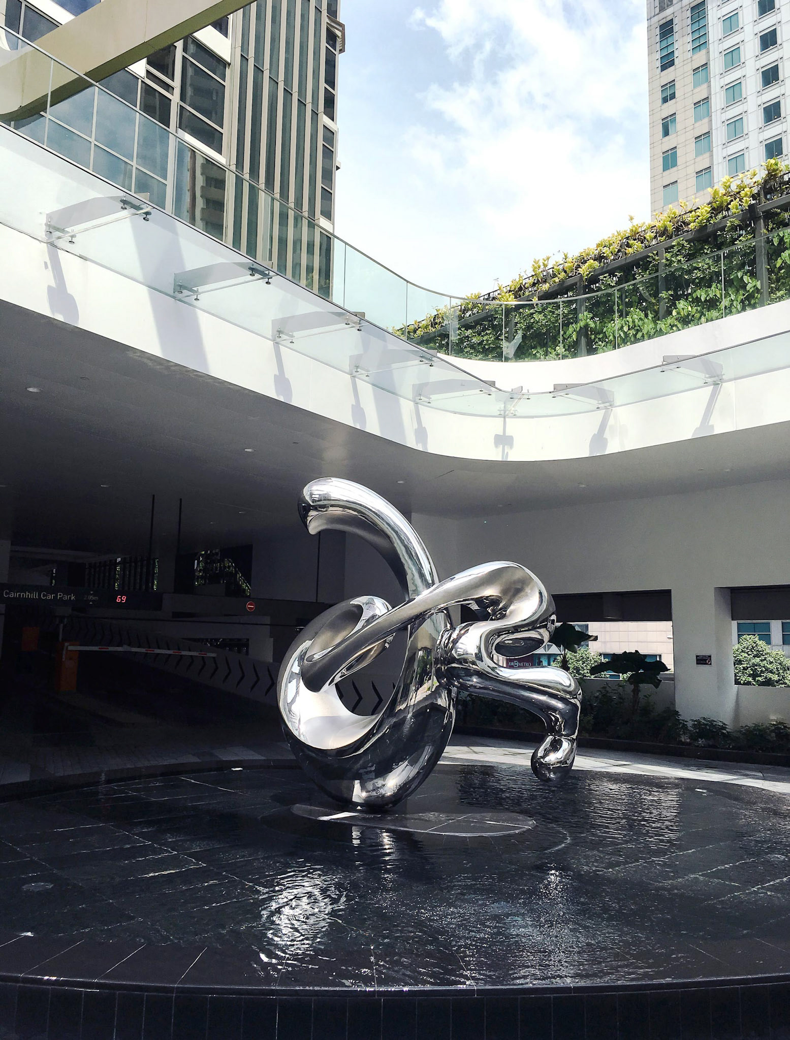 《水》 Water . Chinese Calligraphy Sculpture Series . Forged Stainless Steel . 2016