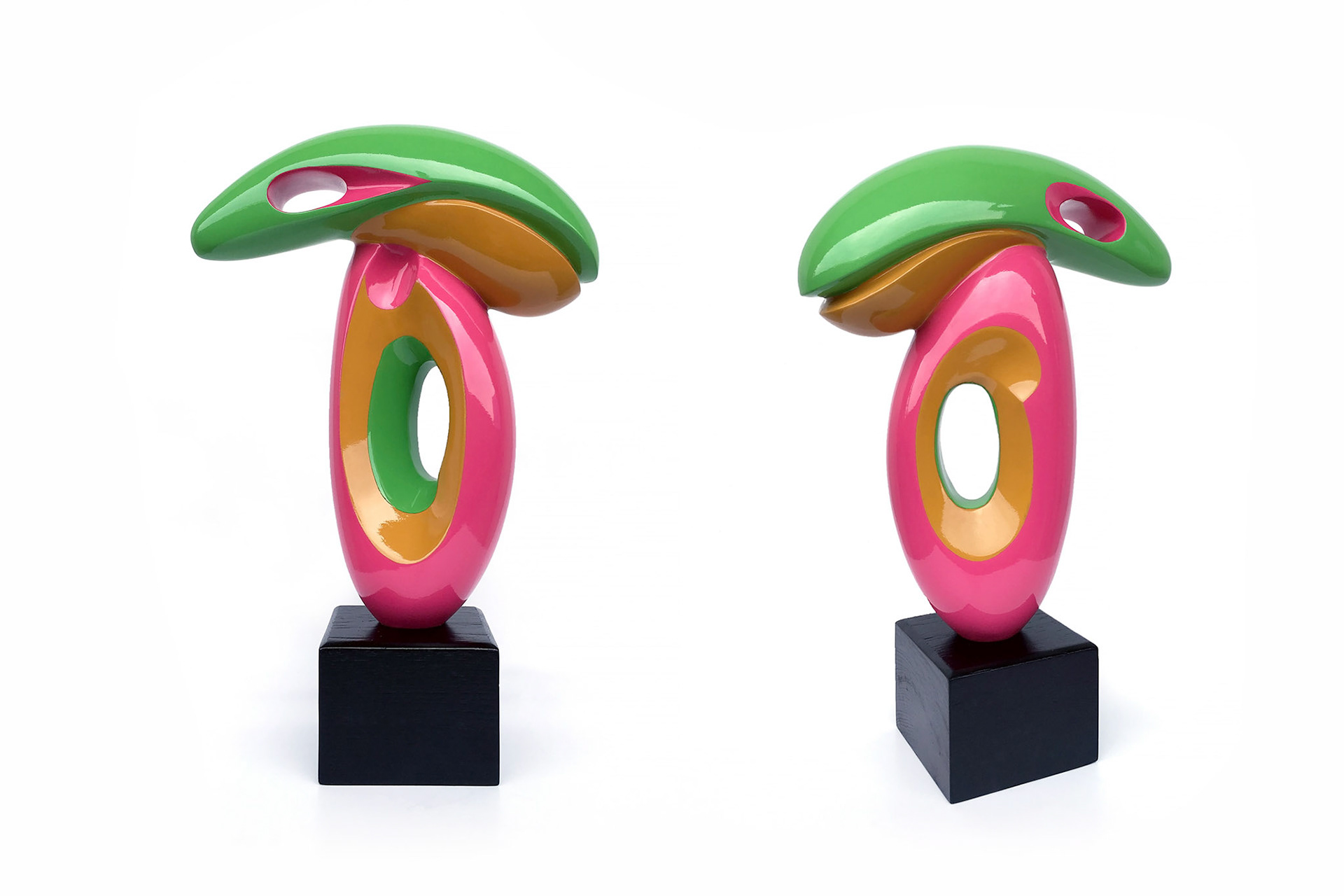 《茁壮成长》 Thrive (tree sprout) . Sprout Series . Forged Stainless Steel with Paint . 2013