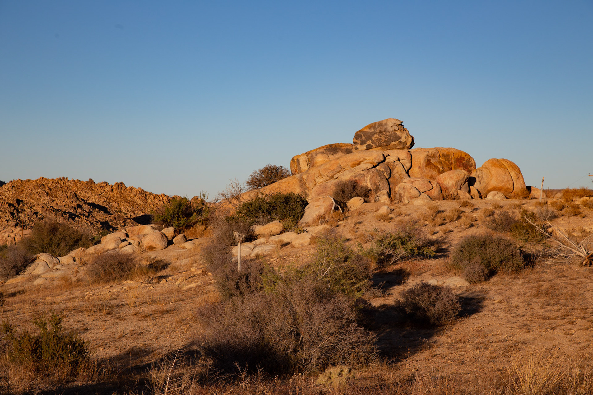 The rock formation that was in our front yard