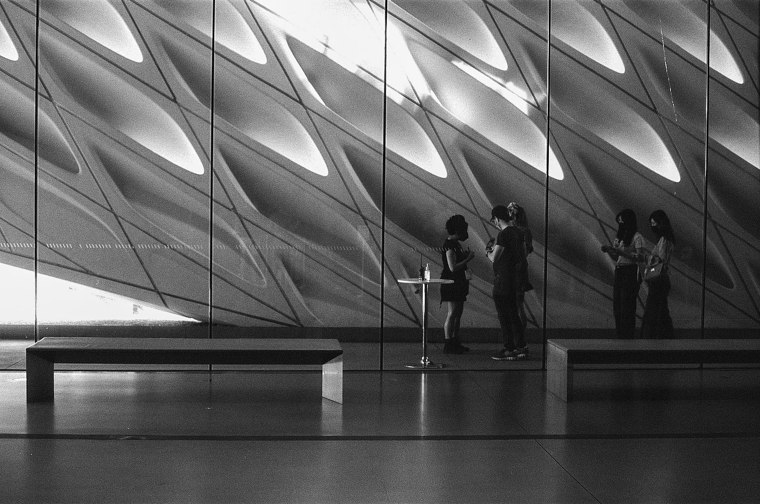 The Broad's architecture is really spectacular