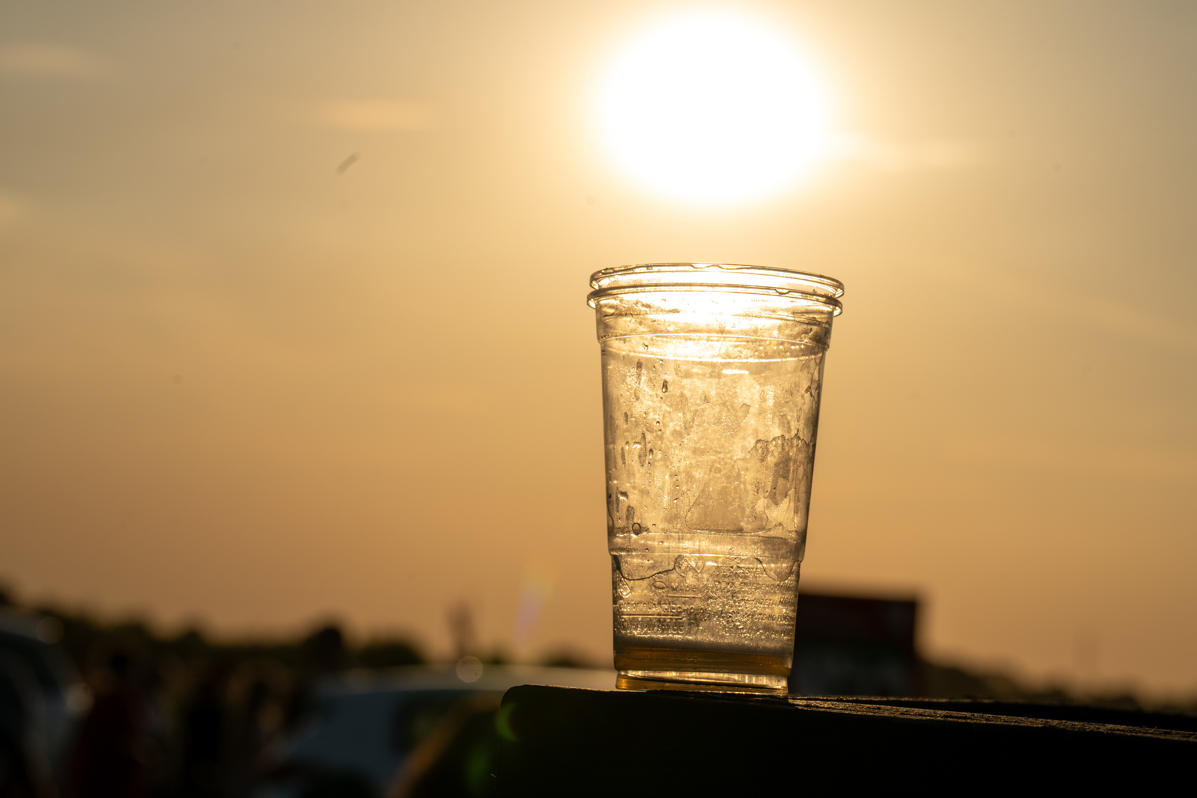 After the party is over - the empty beer glass