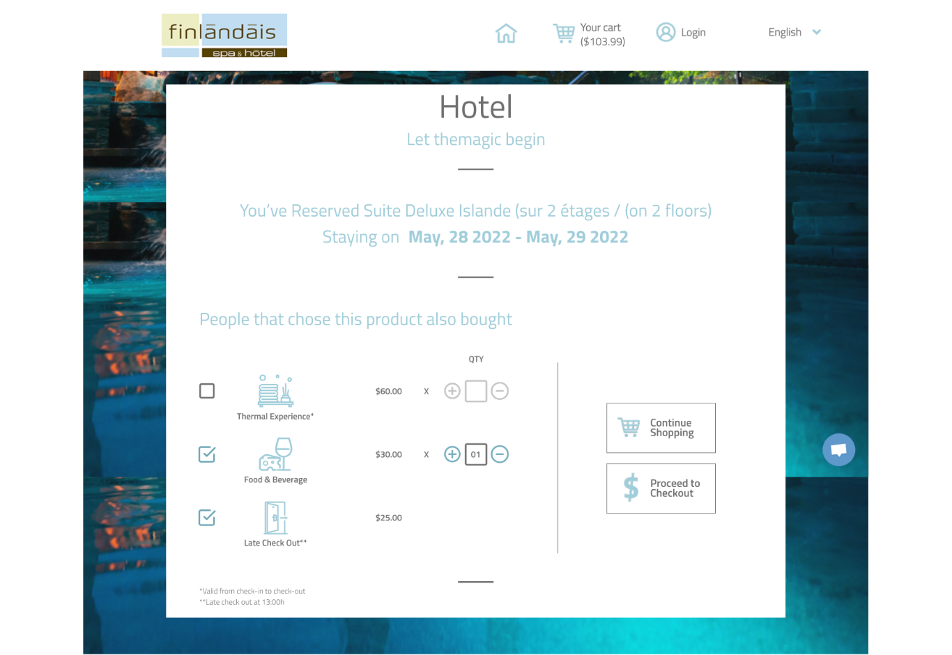 Finlandis Upsell Screen Hotel 1