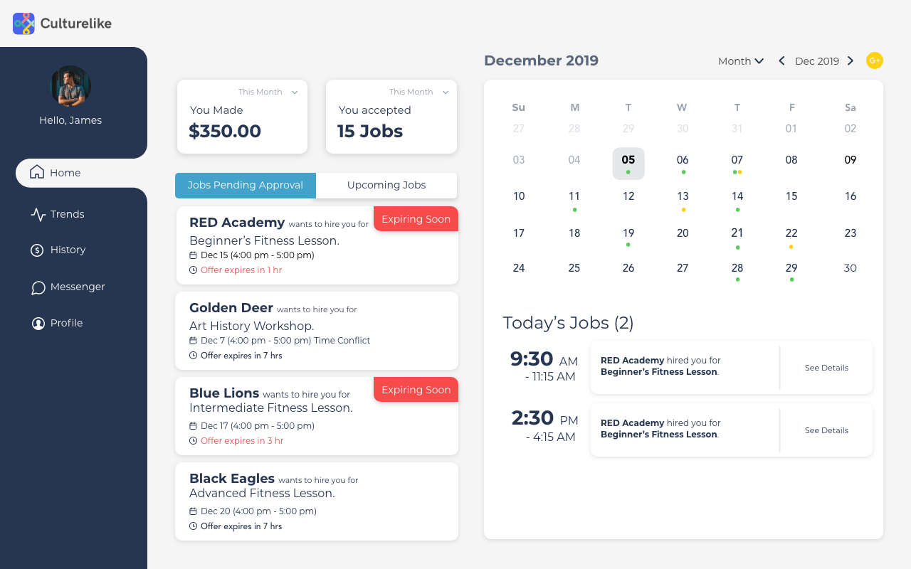 RITUAL HOST DASHBOARD