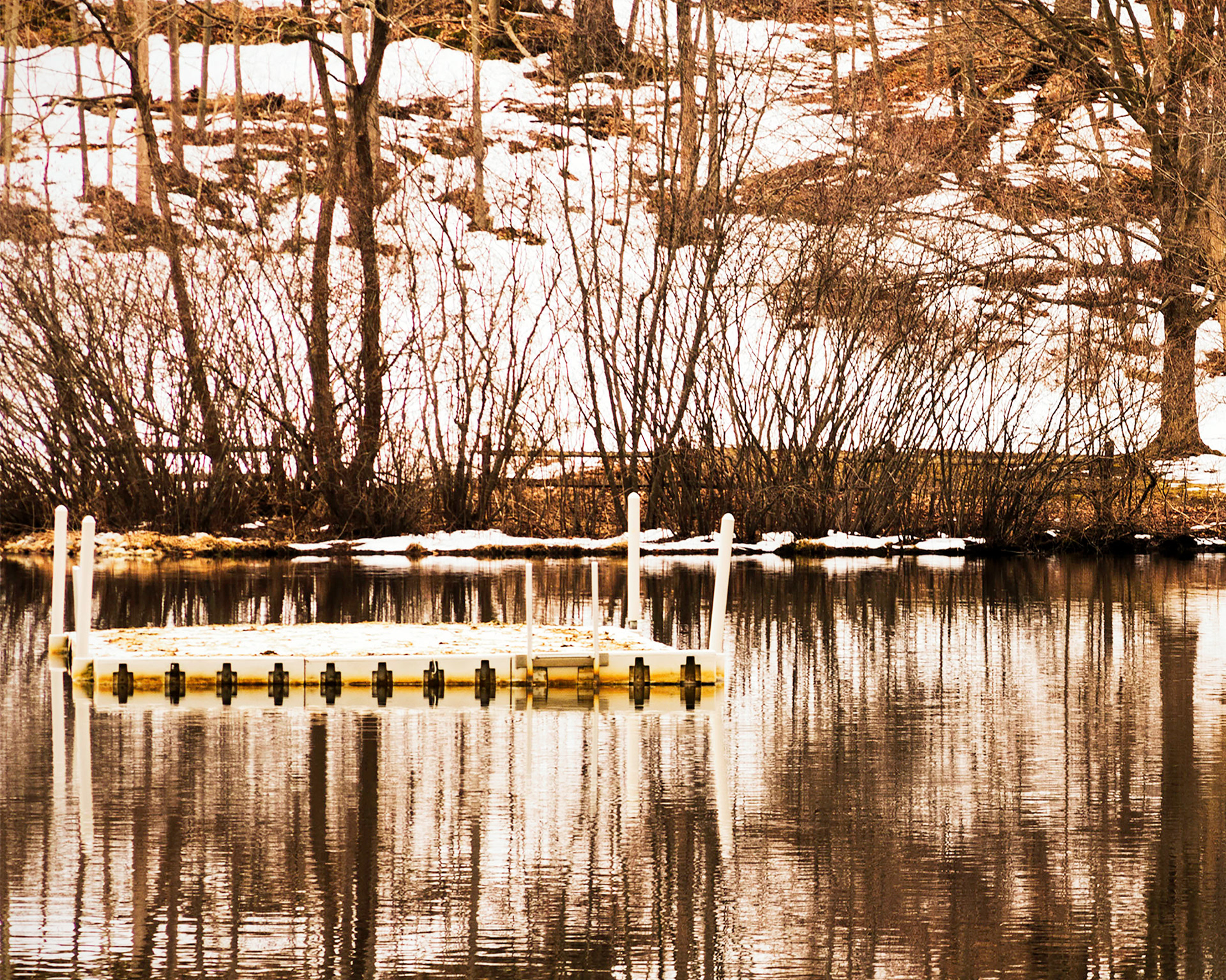 Sunrise Lake Reflections - Jockey Hollow, NJ