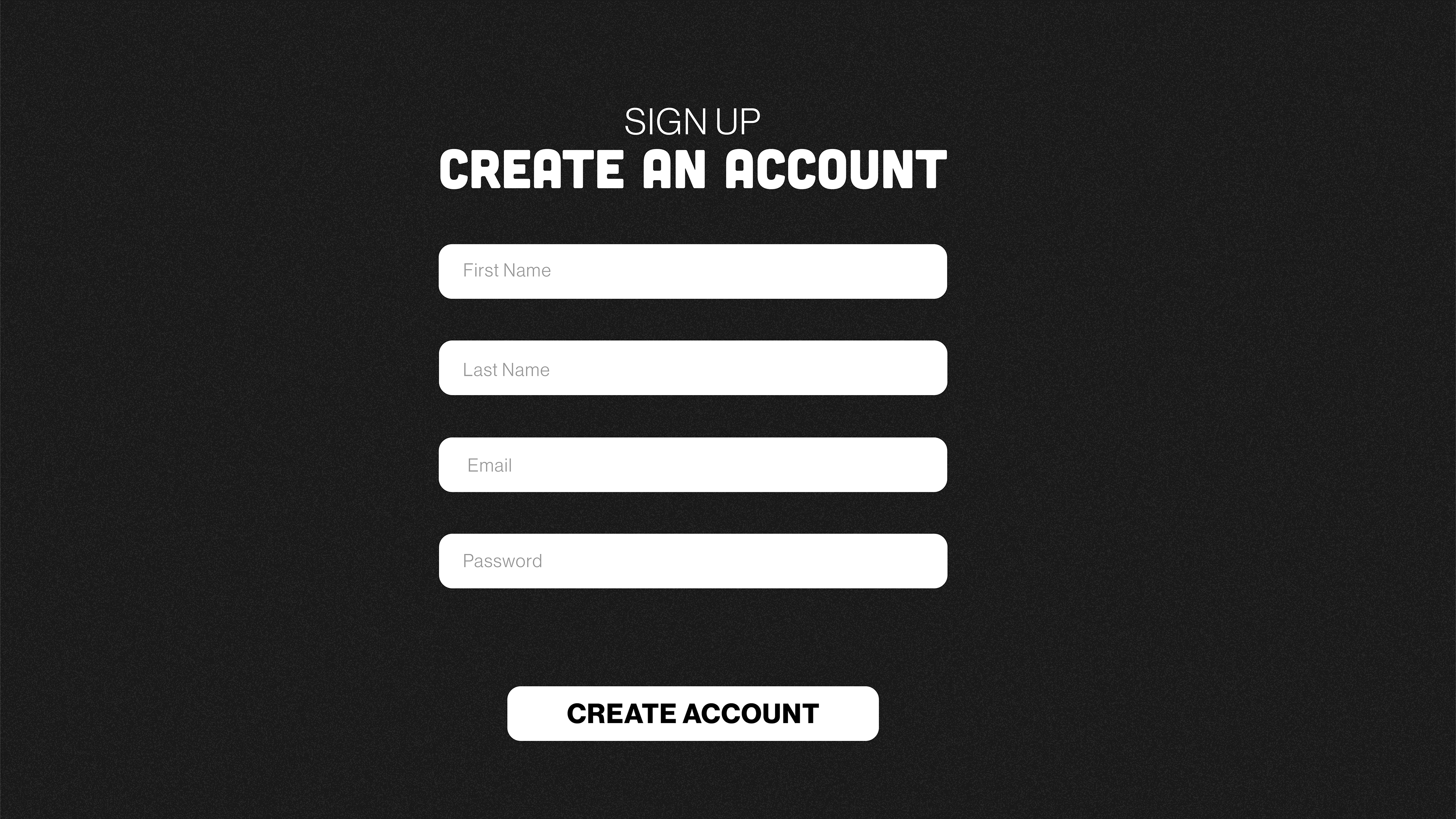 Sign Up Page