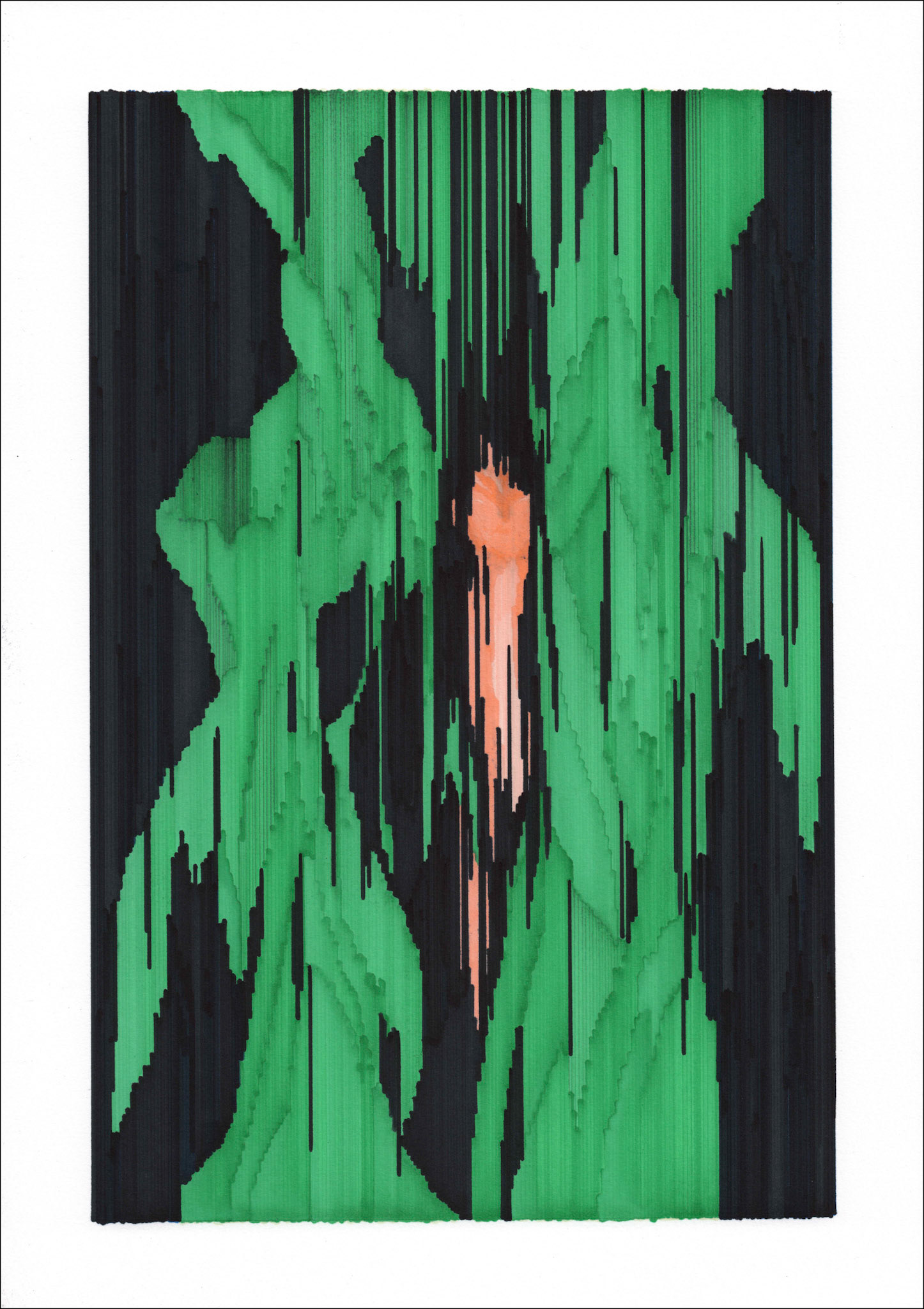 Line drawing series 12, 2020, marker on paper, 29.7 x 42.0cmLine drawing series 13, 2020, marker on paper, 29.7 x 42.0cm