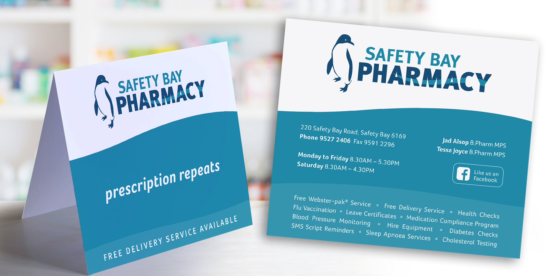Safety Bay Pharmacy : Script backing cards