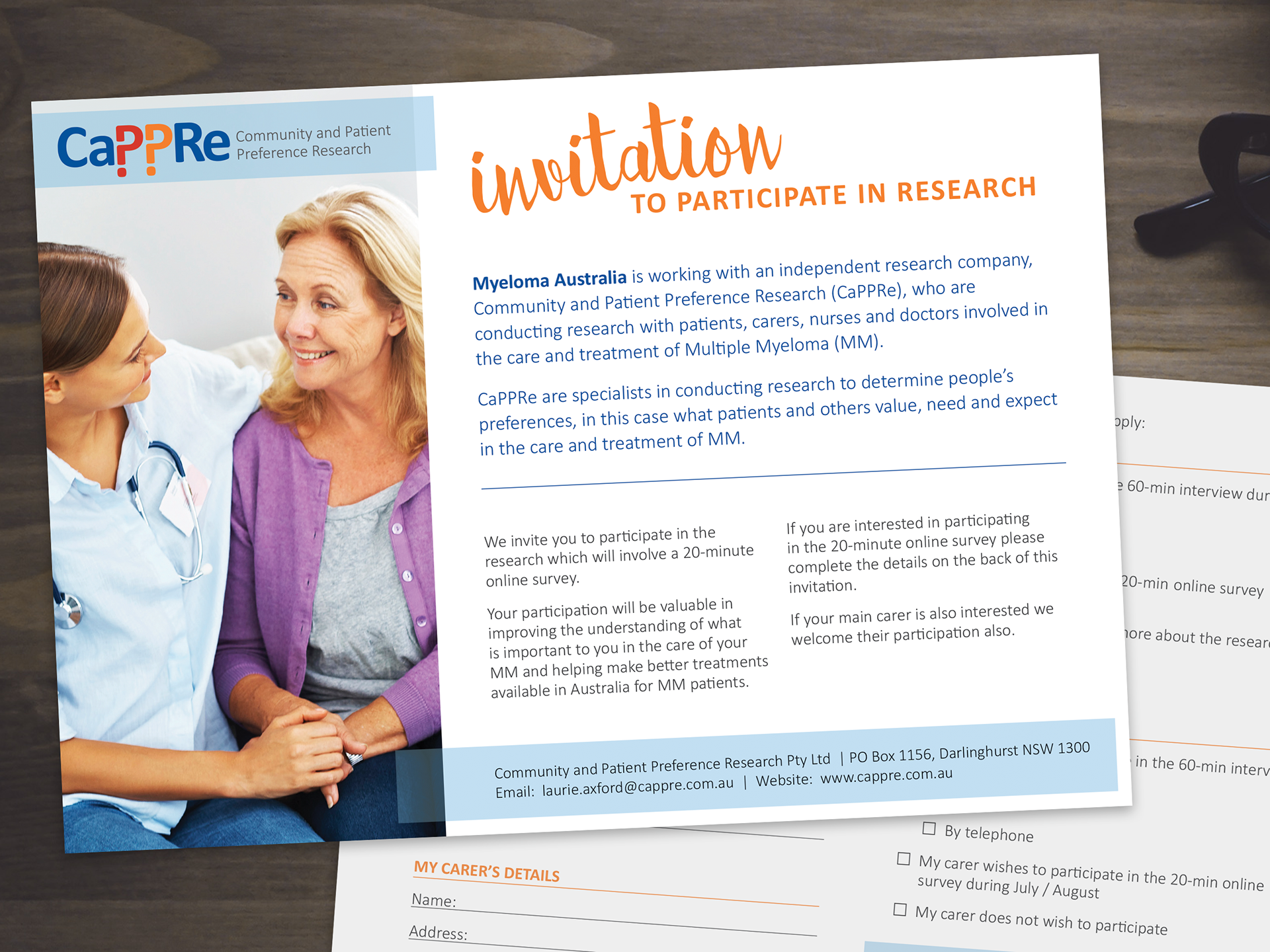 CaPPRe : Invitation postcard