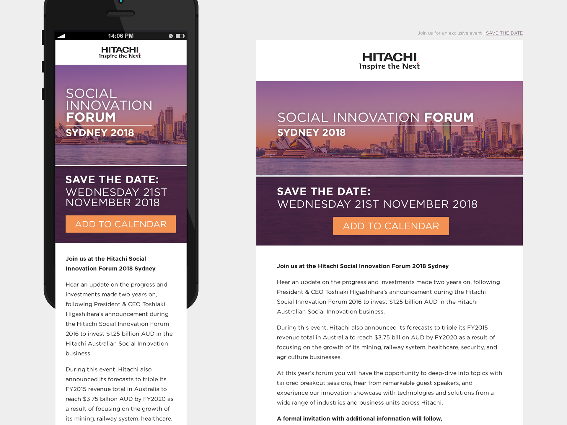 Hitachi : Forum emails