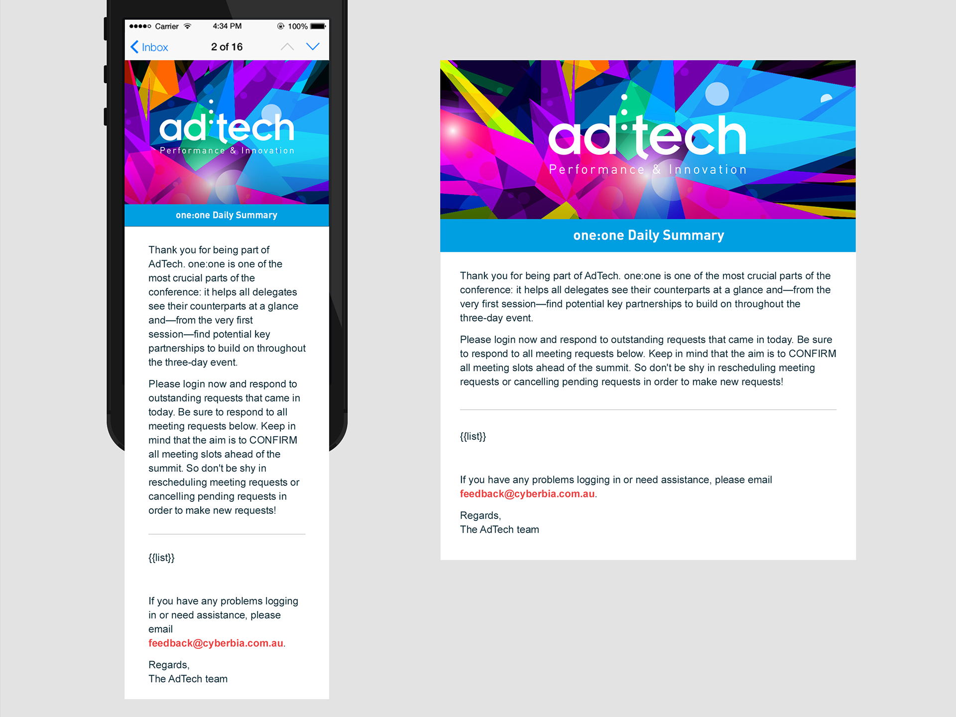 Ad Tech London : Conference emails