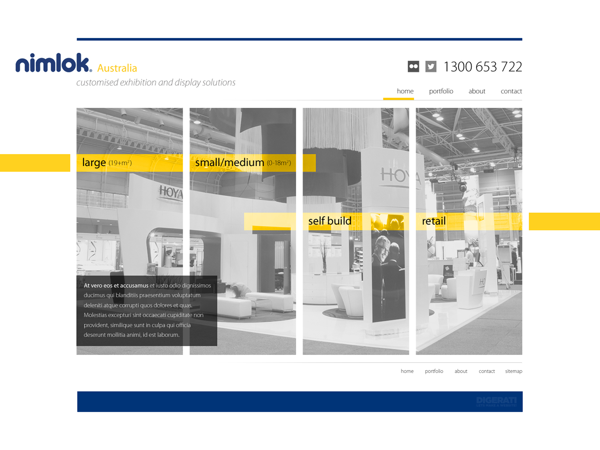 Nimlok : Website design