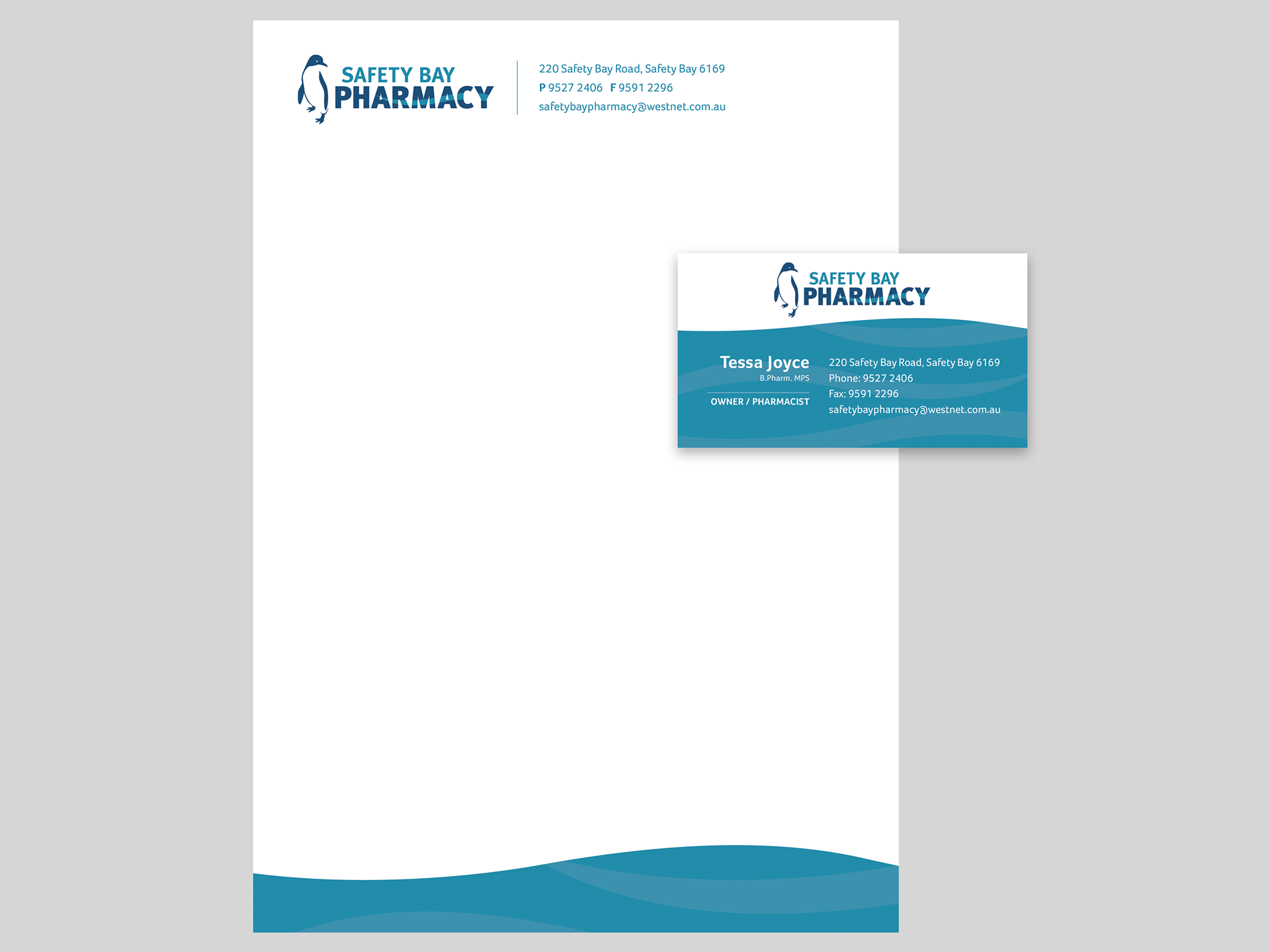 Safety Bay Pharmacy : Letterhead & business card