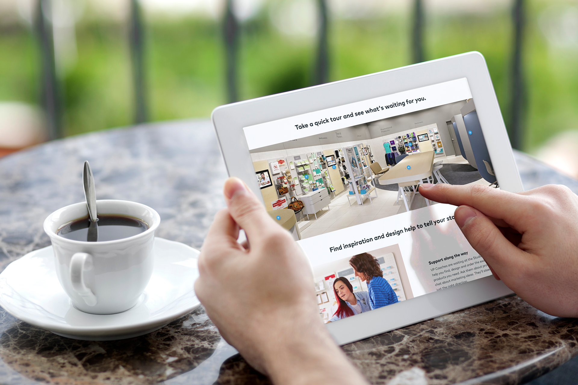 Store map with interactive points of interest, so customers can know what to expect before they arive.