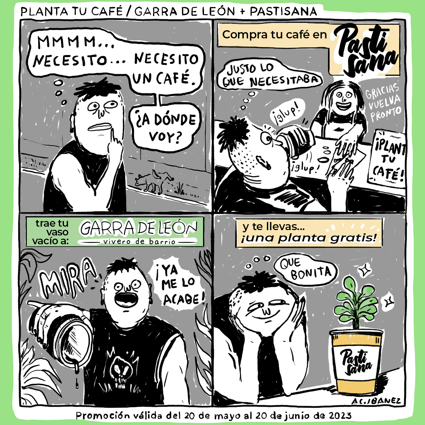 Cómic para Garra de León y café Pastisana / 2023