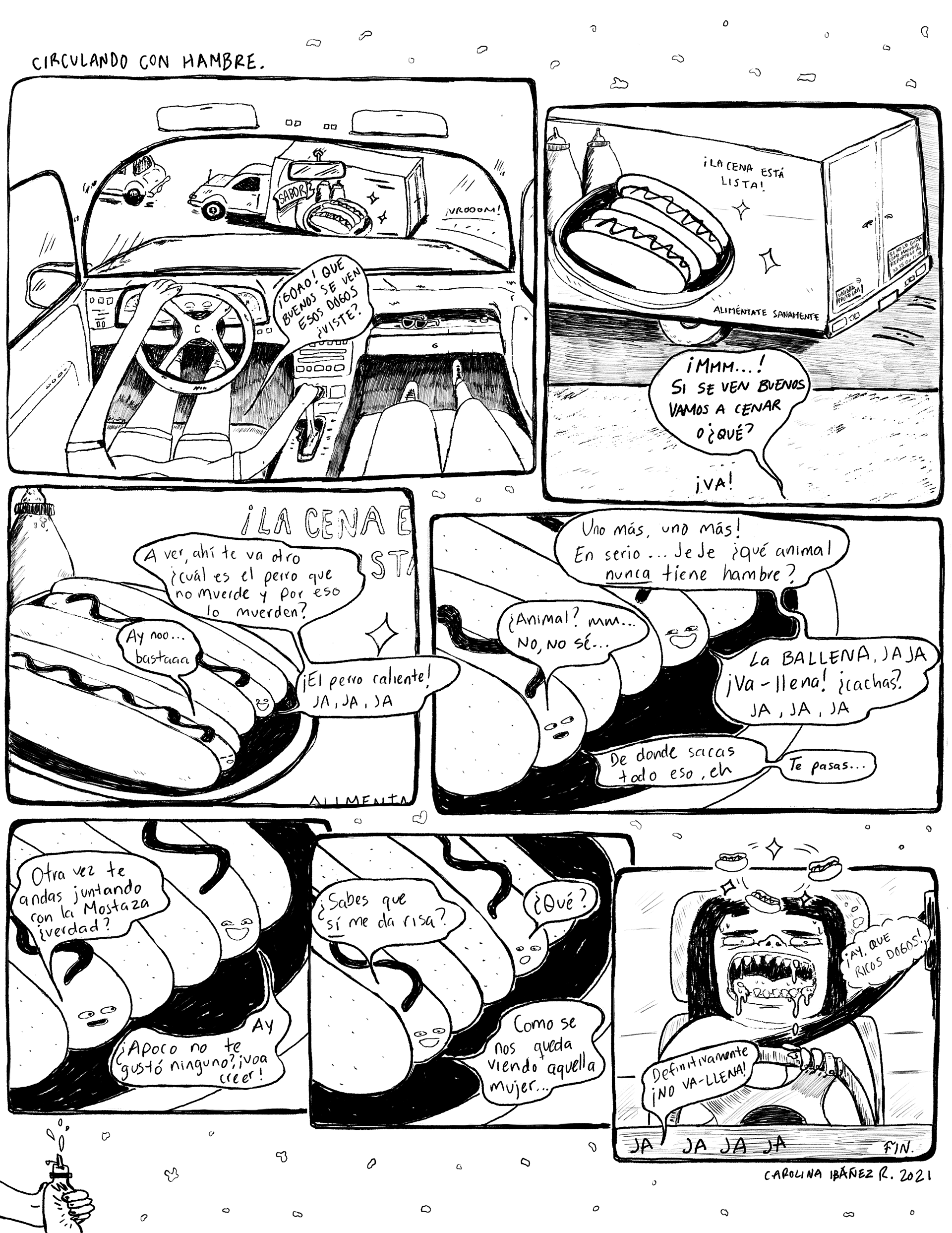 Cómic para Hot Dogs Pelón Peraza / 2021