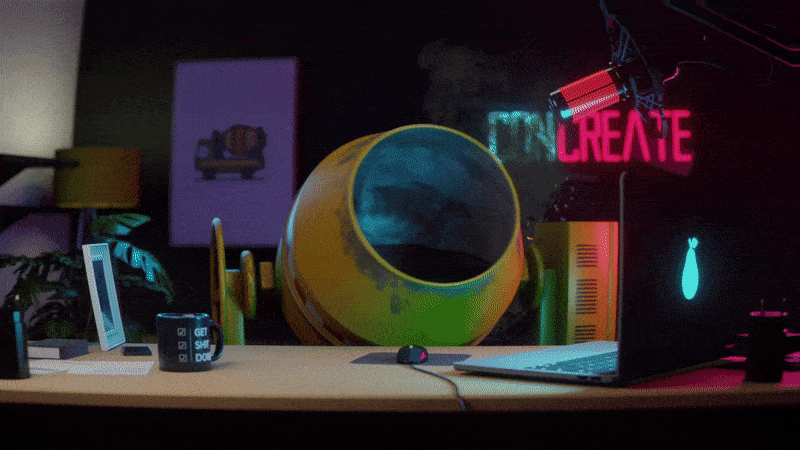 Scene for discontinued project. (Blender/AE)