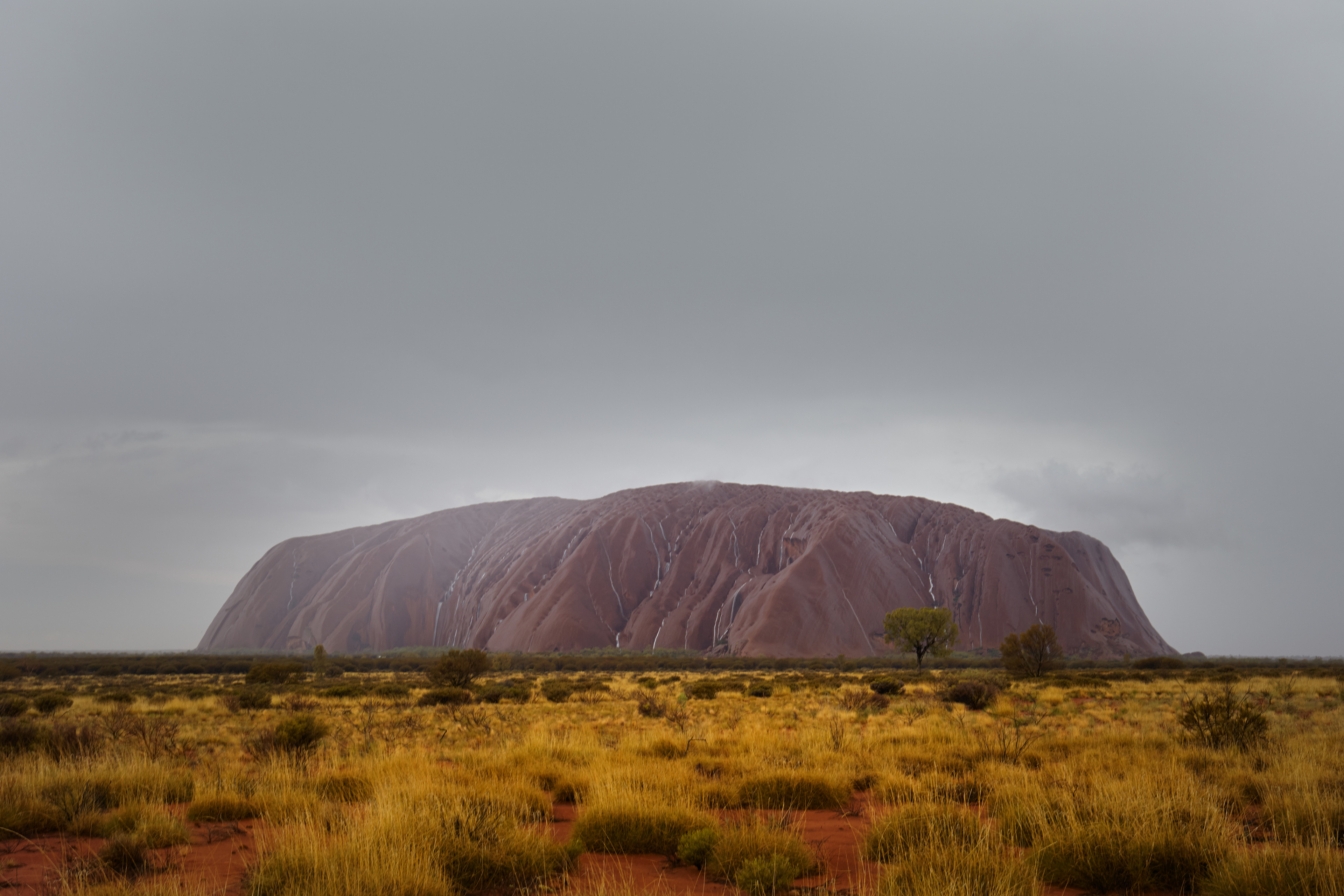 Uluru in the Rain