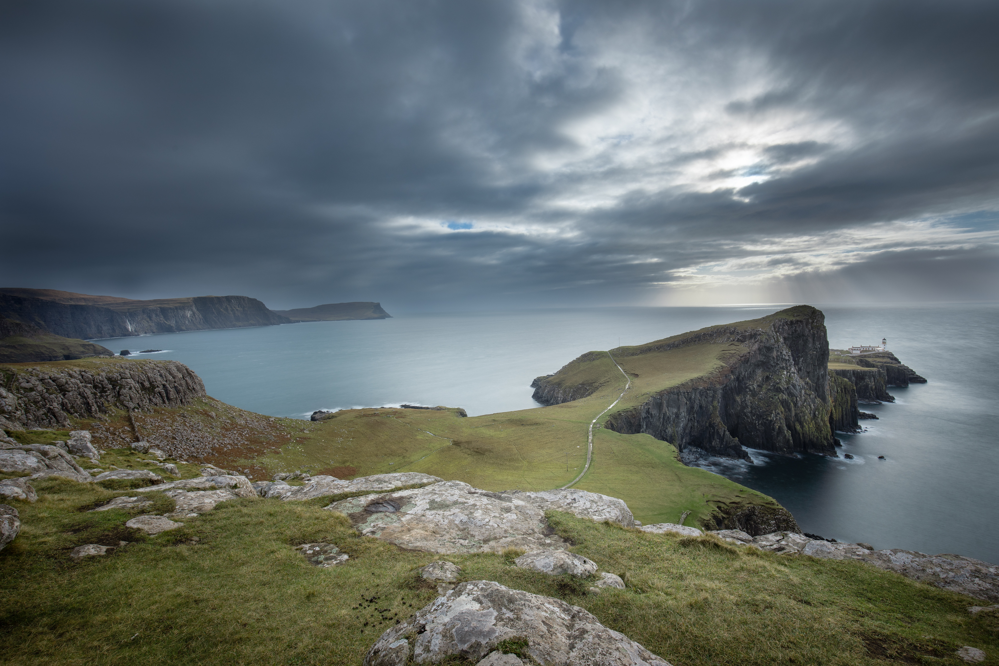 Headland of Neist Point on the Isle of Skye