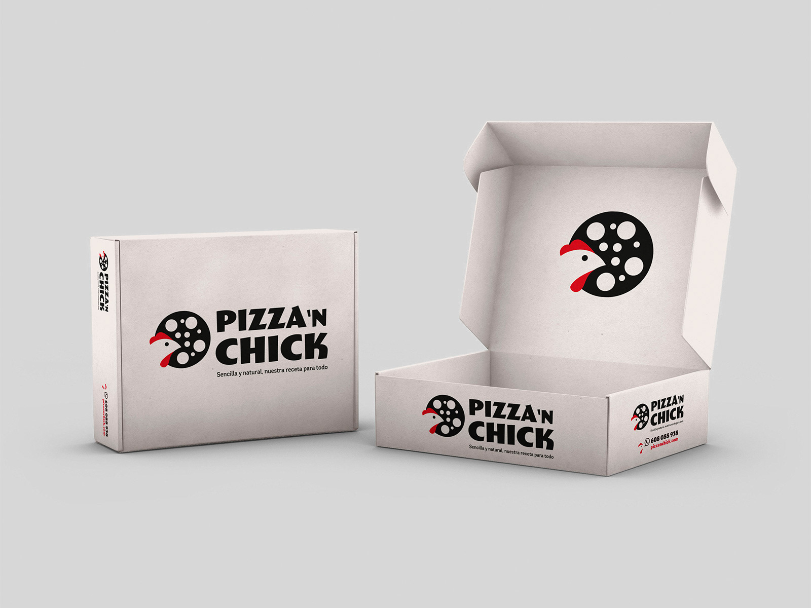 Caja pollo PIZZA 'N CHICK