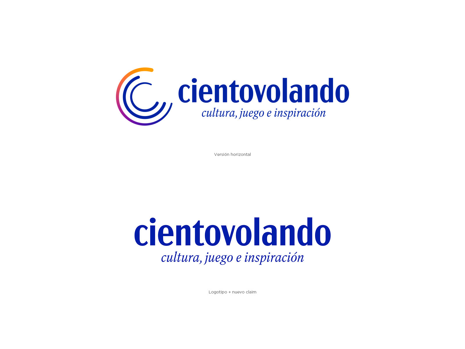 Versiones nuevo logotipo librería cientovolando