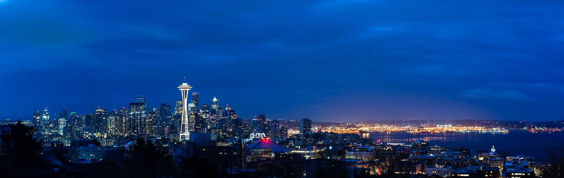 Taken on a (very) cold morning at Kerry Park in Seattle. The view from here is always spectacular, although the low cloud tempered the colours this time.