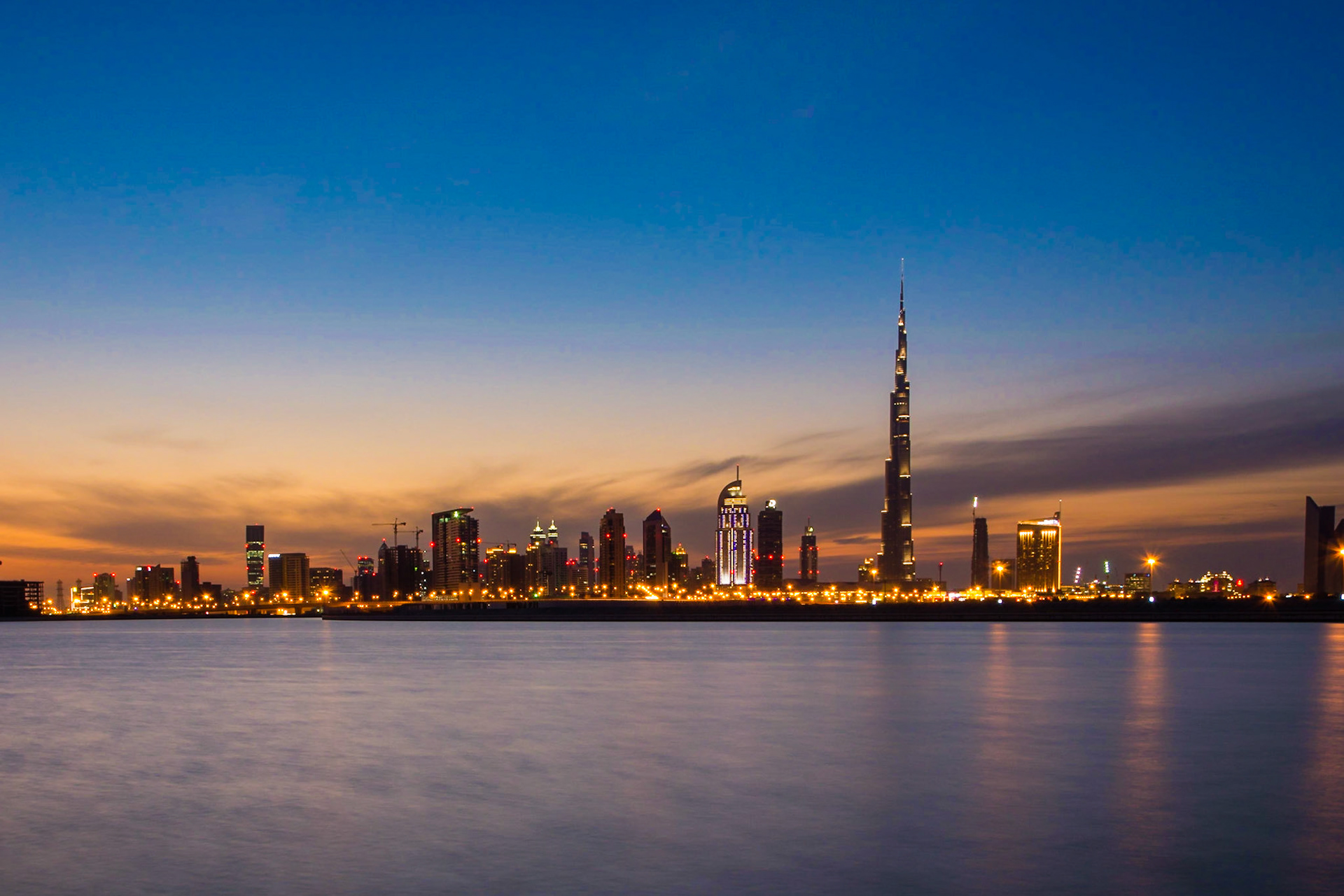 Ths view of the Dubai skyline is taken from an area behind a petrol sation in Ras Al Khor, Dubai. Current developments mean that this area will not be accessible again for a few years.